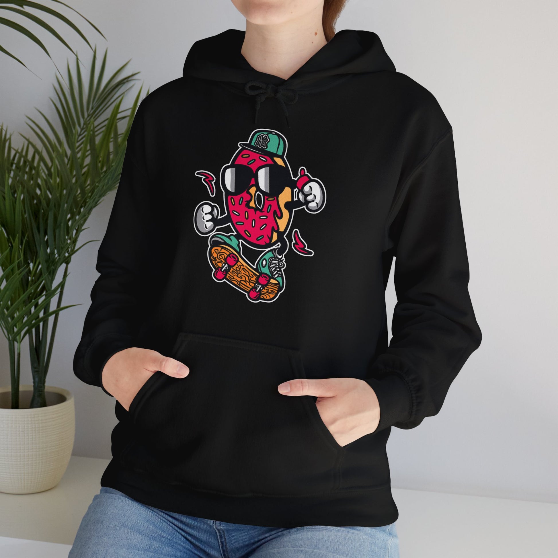Skating Donut Hoodie Sweatshirt