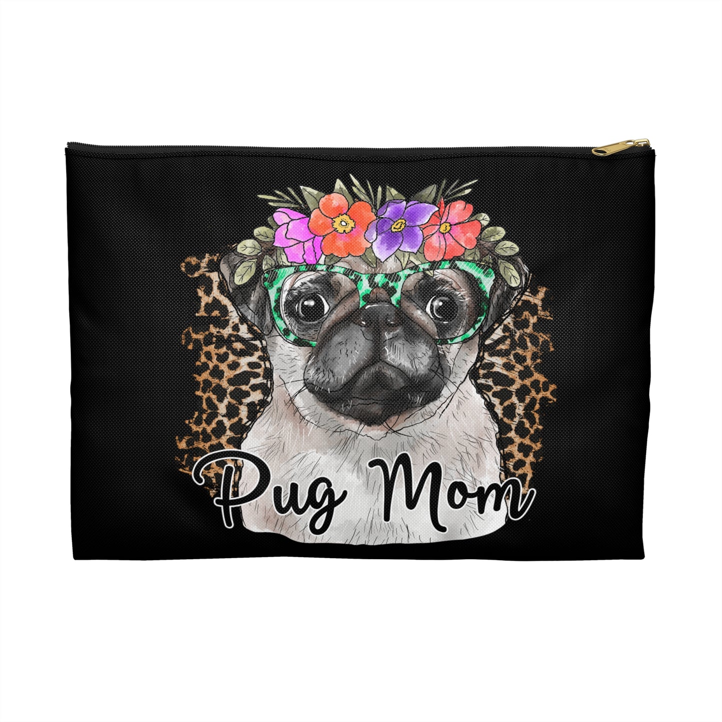 Cute Pug Mom Accessory Pouch Make Up Bag