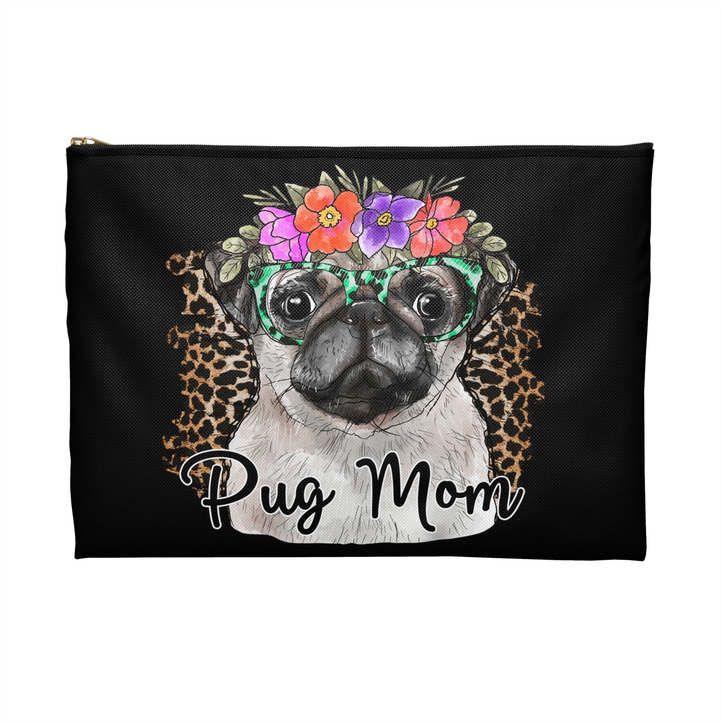 Cute Pug Mom Accessory Pouch Make Up Bag