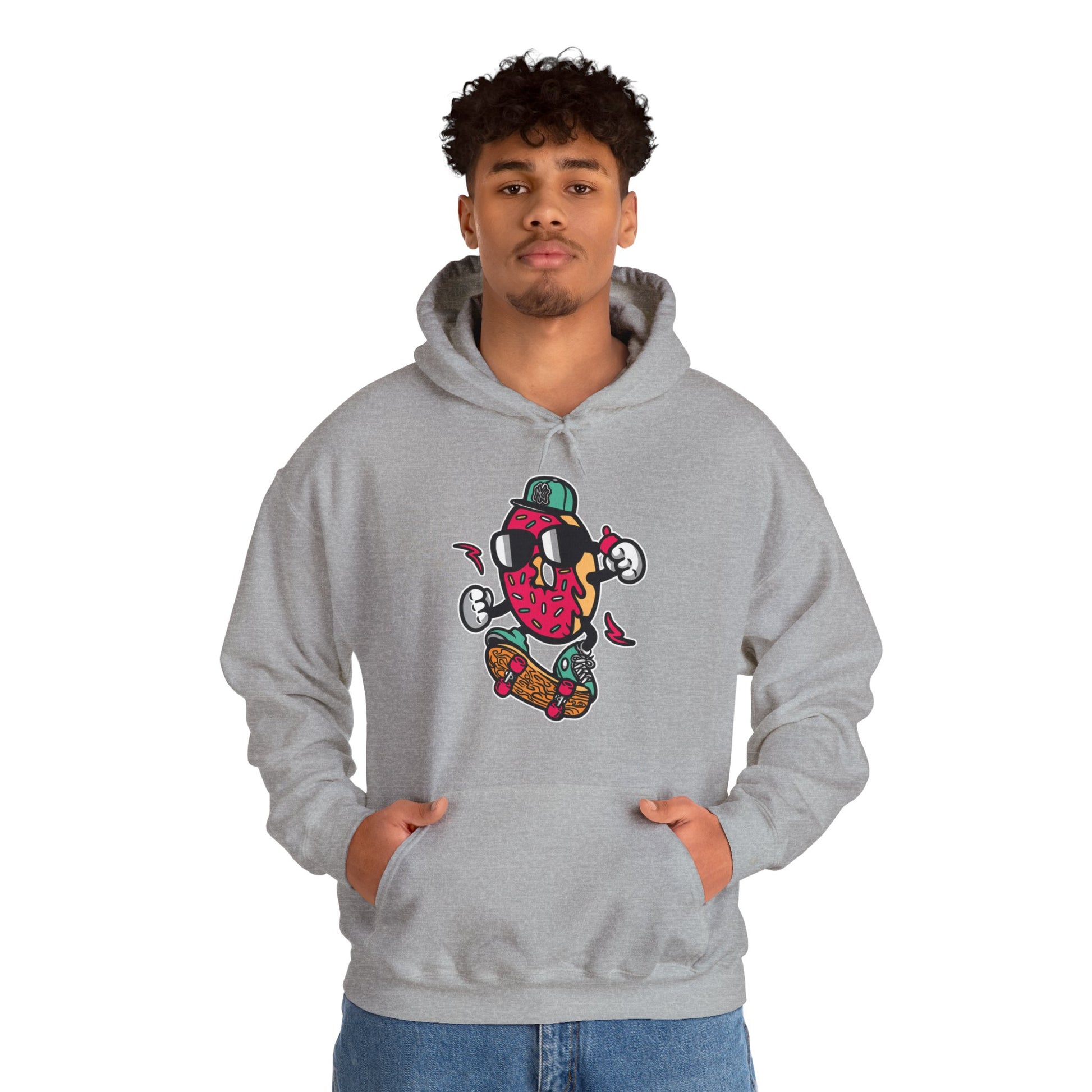 Skating Donut Hoodie Sweatshirt