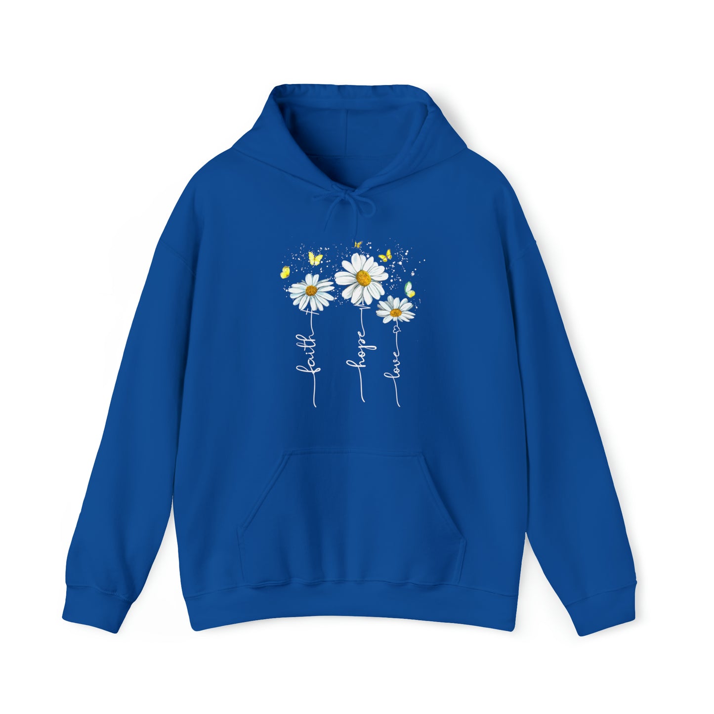 Faith Hope Love Hoodie Christian Hoodie Believer's Hoodie Unisex Heavy Hoodie