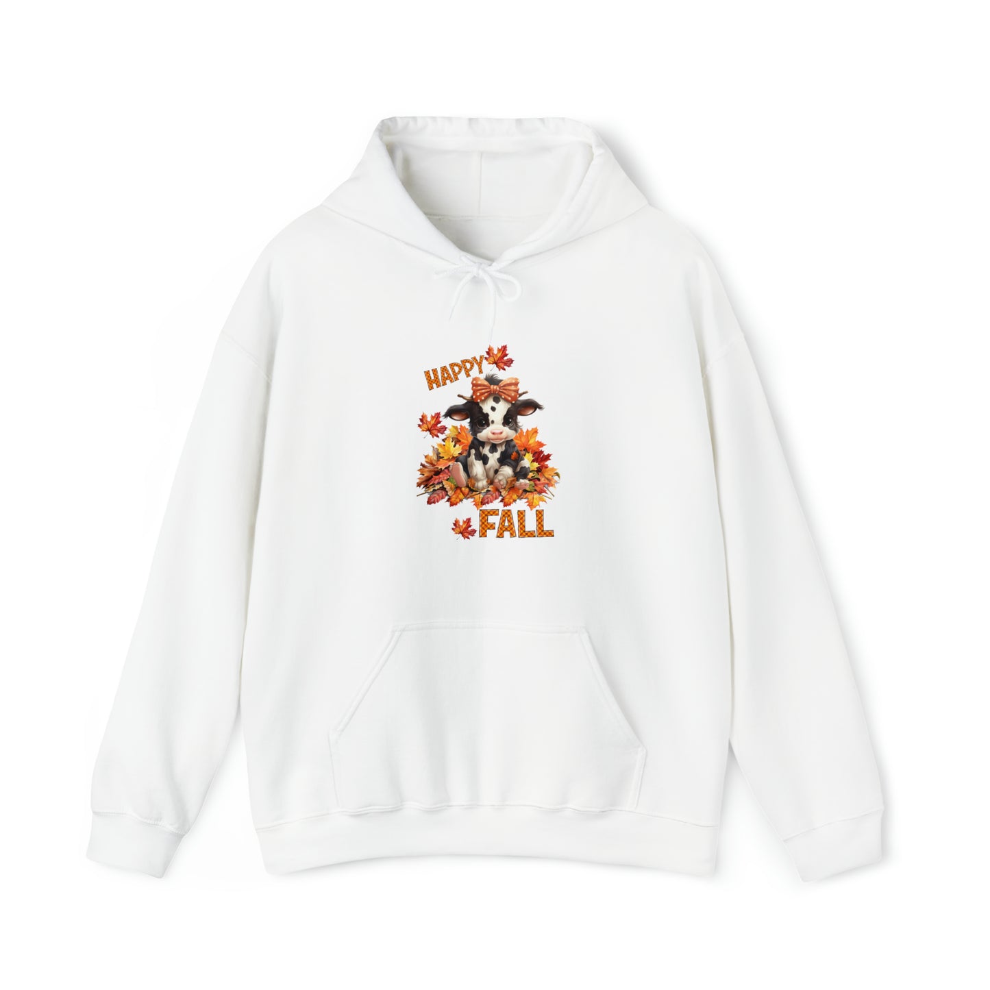 Happy Fall Cute Calf Fall Fashion Hooded Sweatshirt