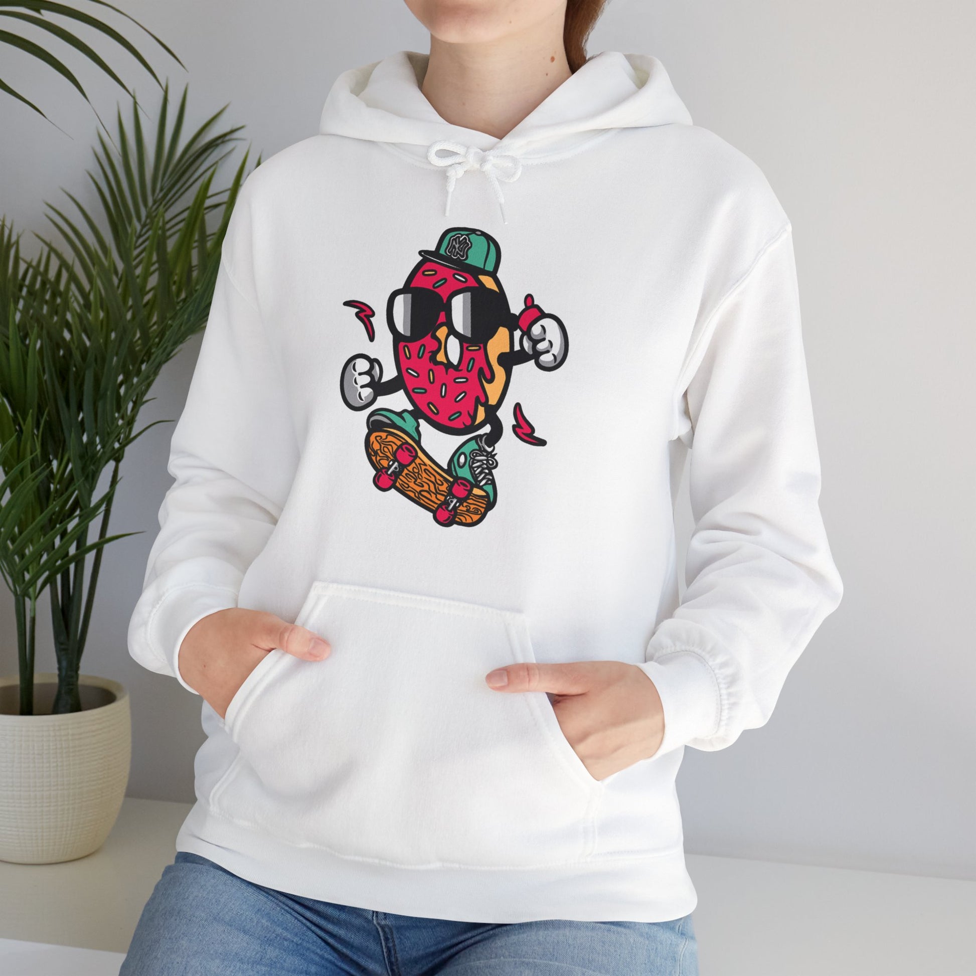 Skating Donut Hoodie Sweatshirt