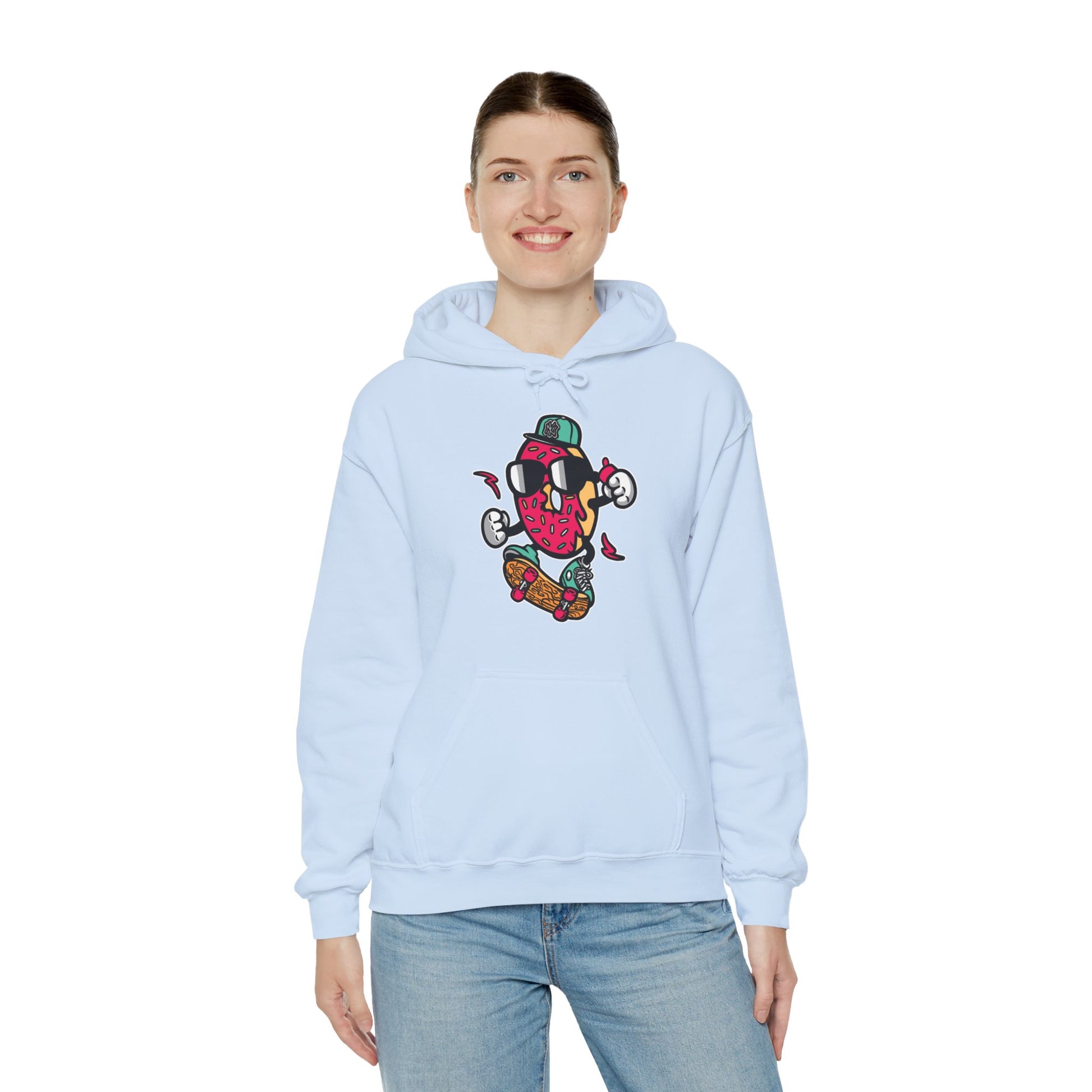 Skating Donut Hoodie Sweatshirt