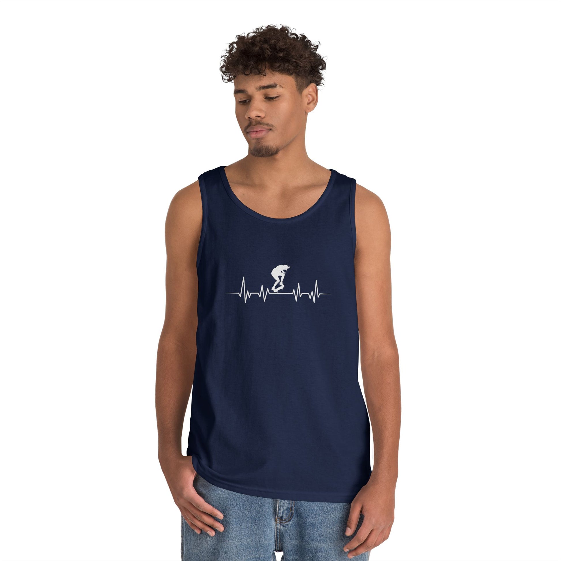 Skateboard EKG Tank Top