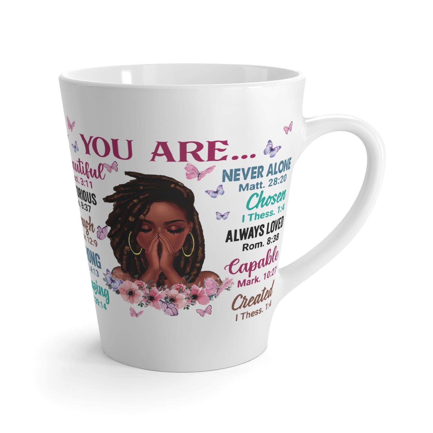 Black Girl Inspirational Latte Mug, Mother's Day Gift IDea