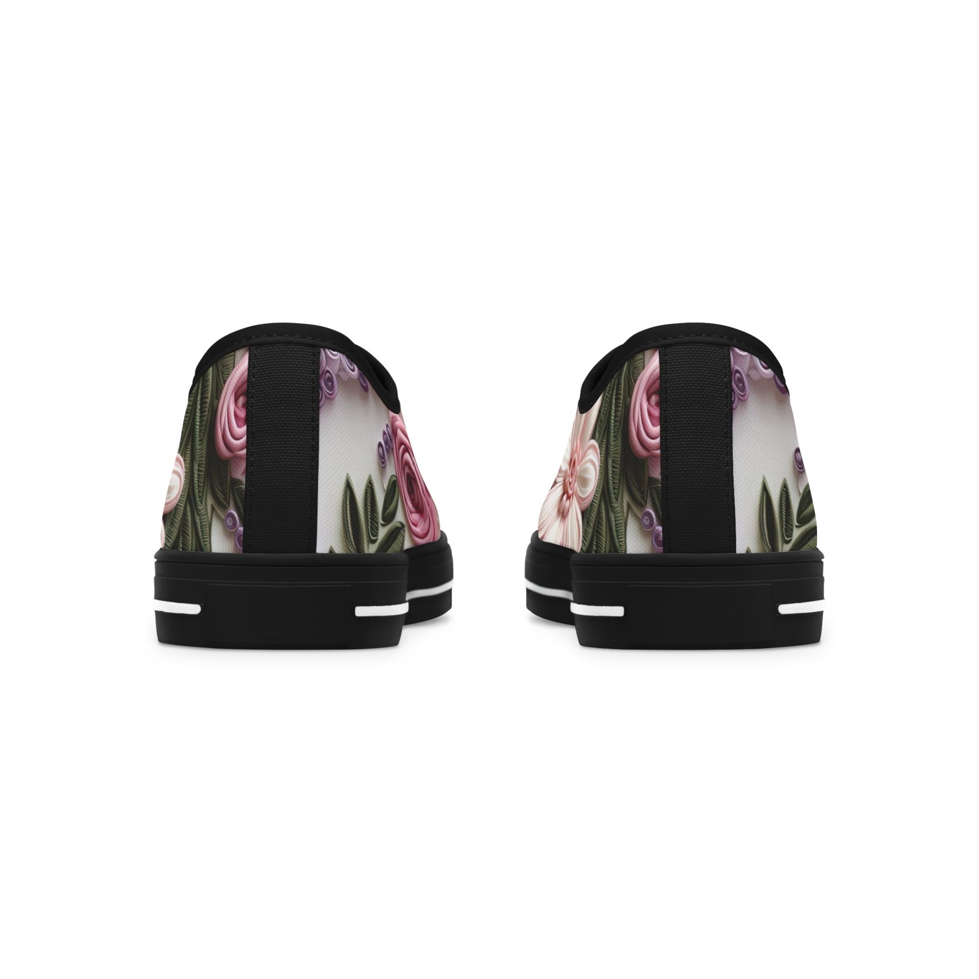 Floral Pattern Women's Low Top Sneakers Casual Footwear