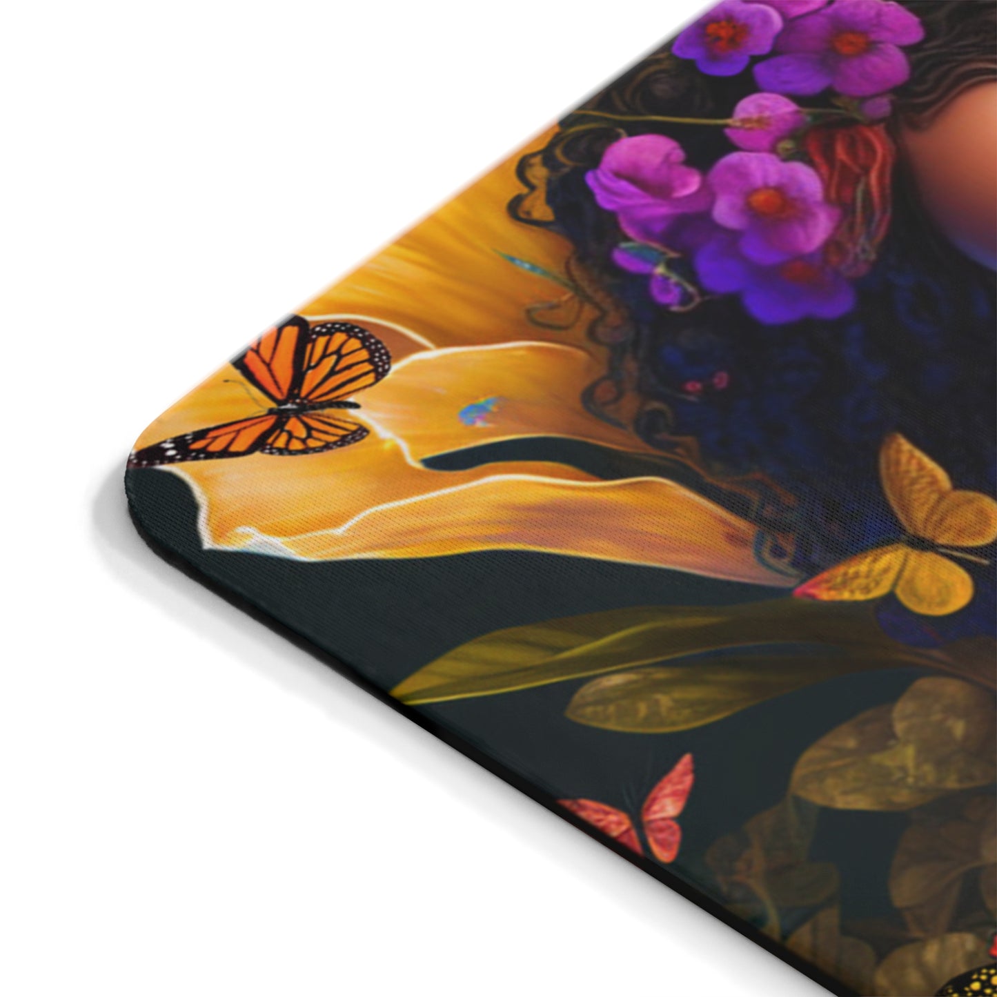 Mouse Pad - Black Girl Mom African Mom with Baby Design