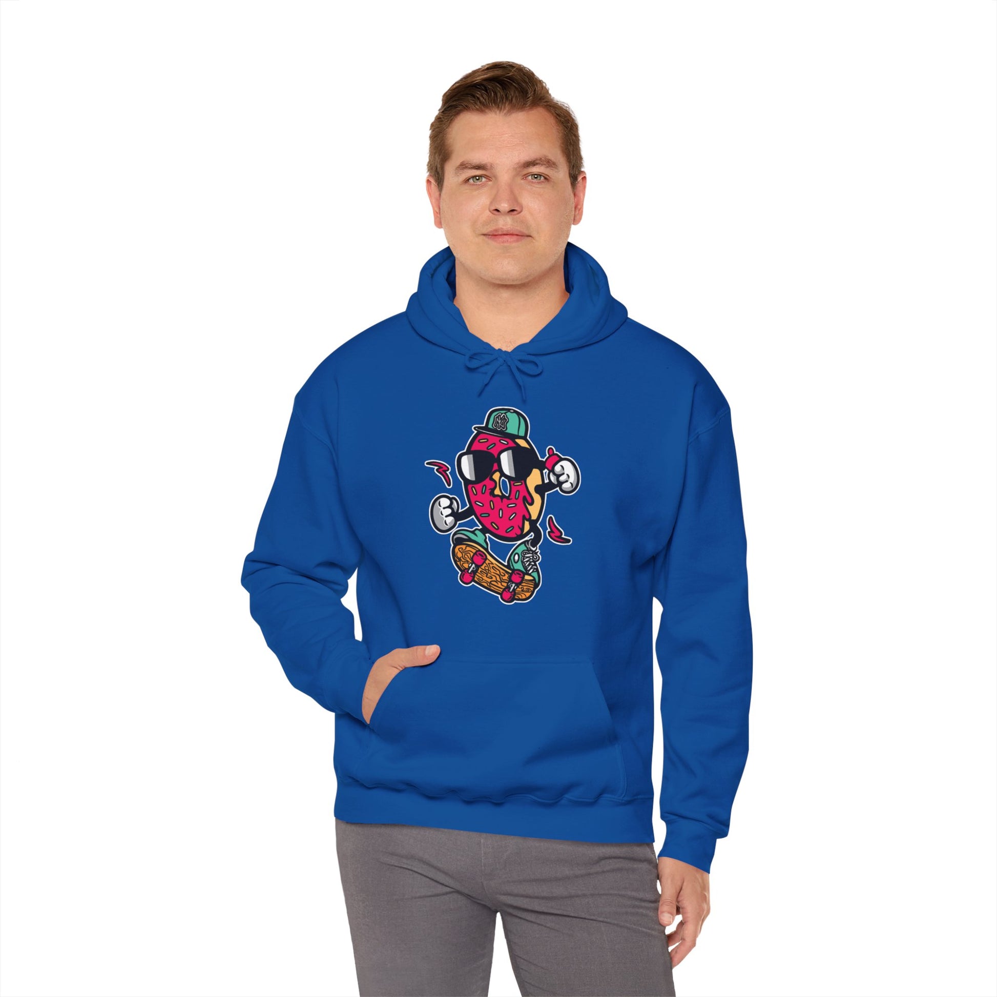 Skating Donut Hoodie Sweatshirt