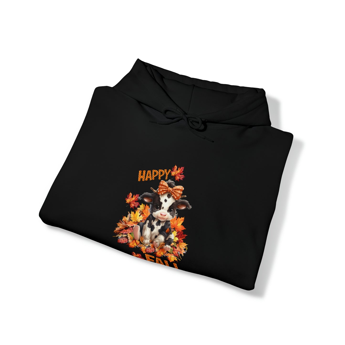 Happy Fall Cute Calf Fall Fashion Hooded Sweatshirt