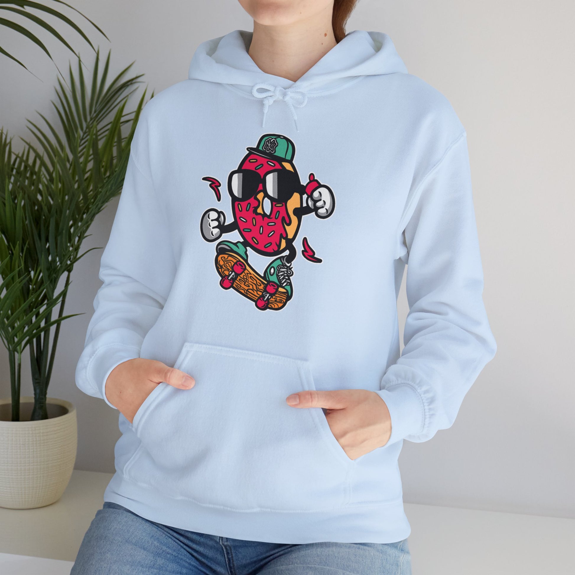 Skating Donut Hoodie Sweatshirt