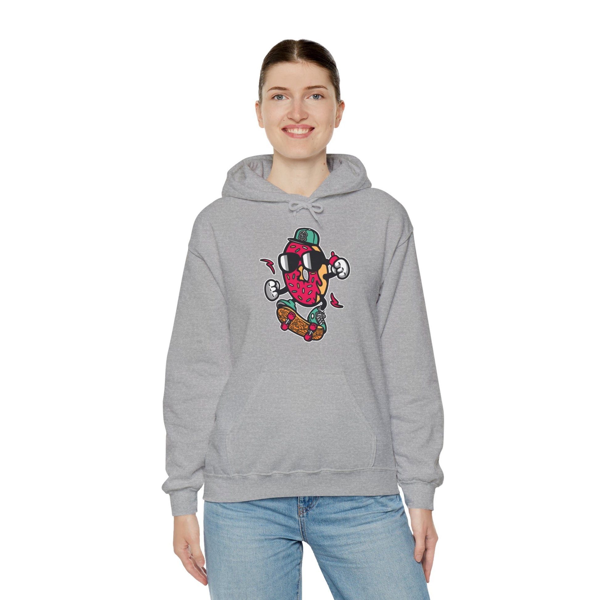 Skating Donut Hoodie Sweatshirt