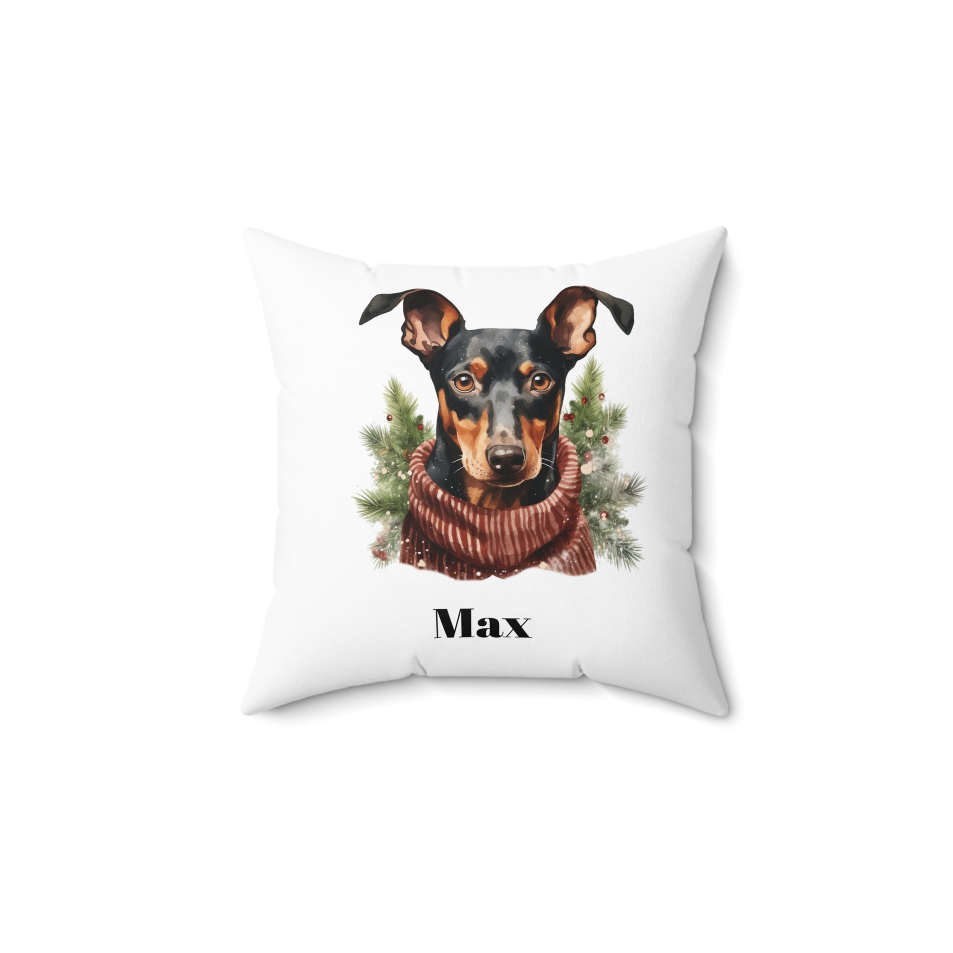 Custom Doberman Pinscher Pet Pillow - Personalization Available