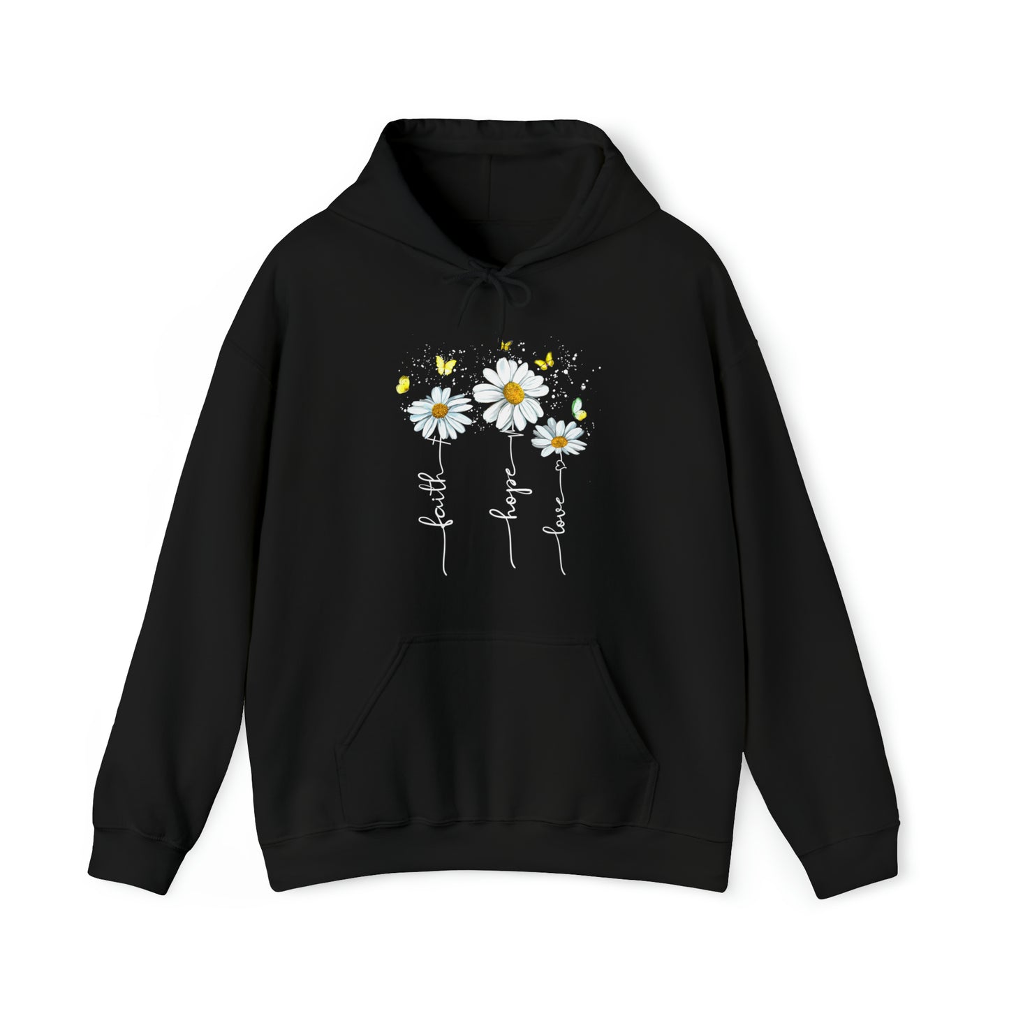 Faith Hope Love Hoodie Christian Hoodie Believer's Hoodie Unisex Heavy Hoodie