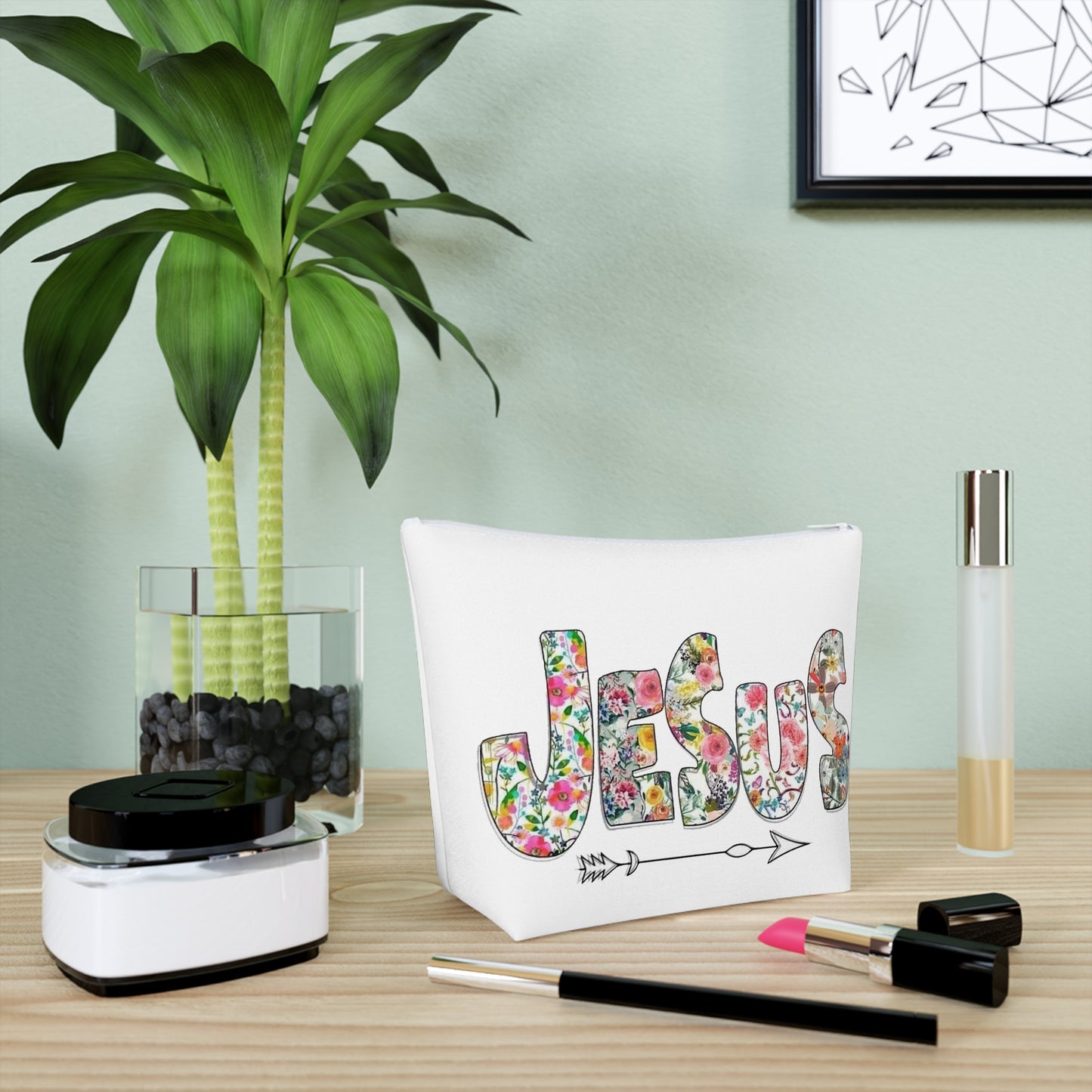 Jesus Cotton Cosmetic Bag