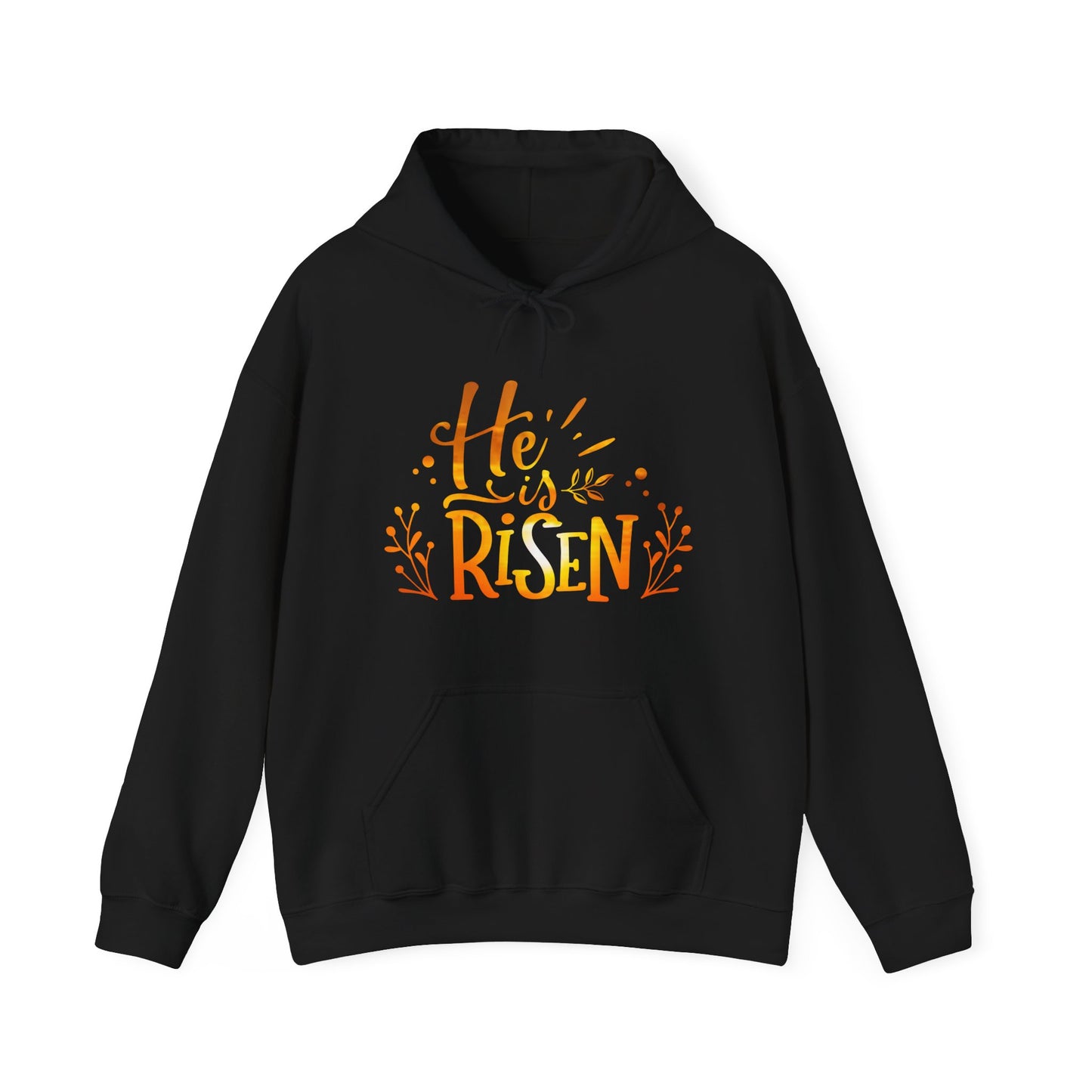 Christian Hooded Sweatshirt He Is Risen Jesus TShirt