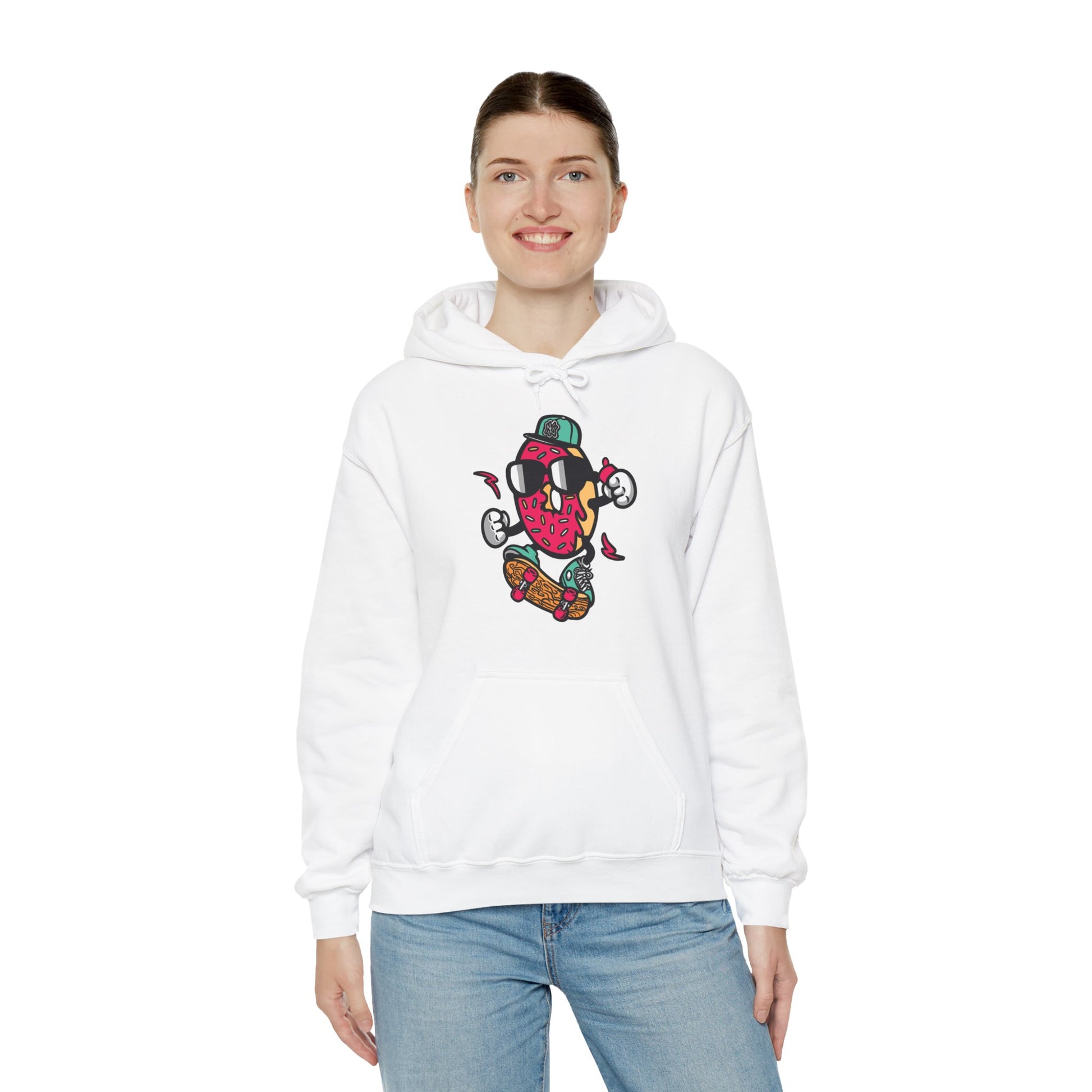 Skating Donut Hoodie Sweatshirt