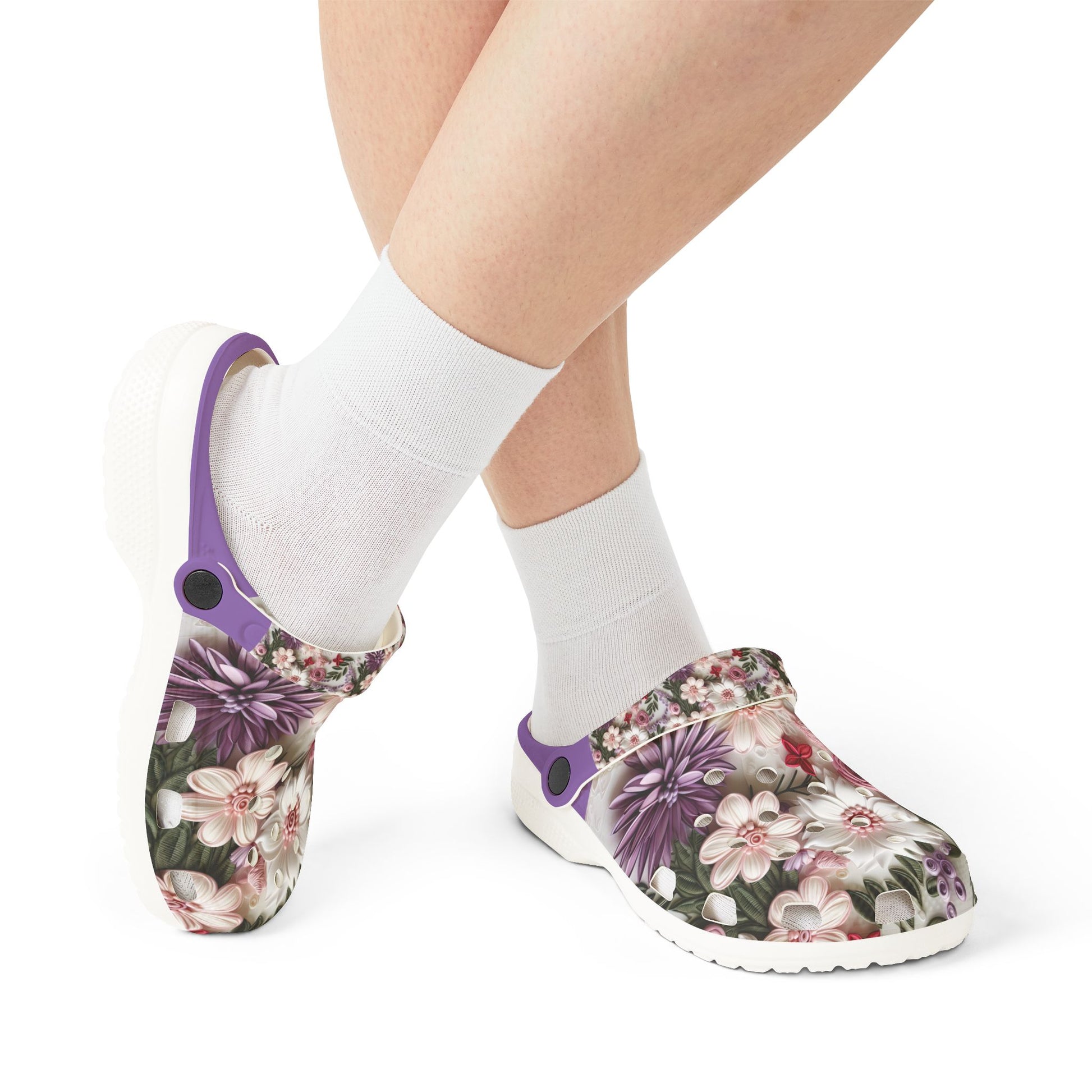 Women's Floral Clogs