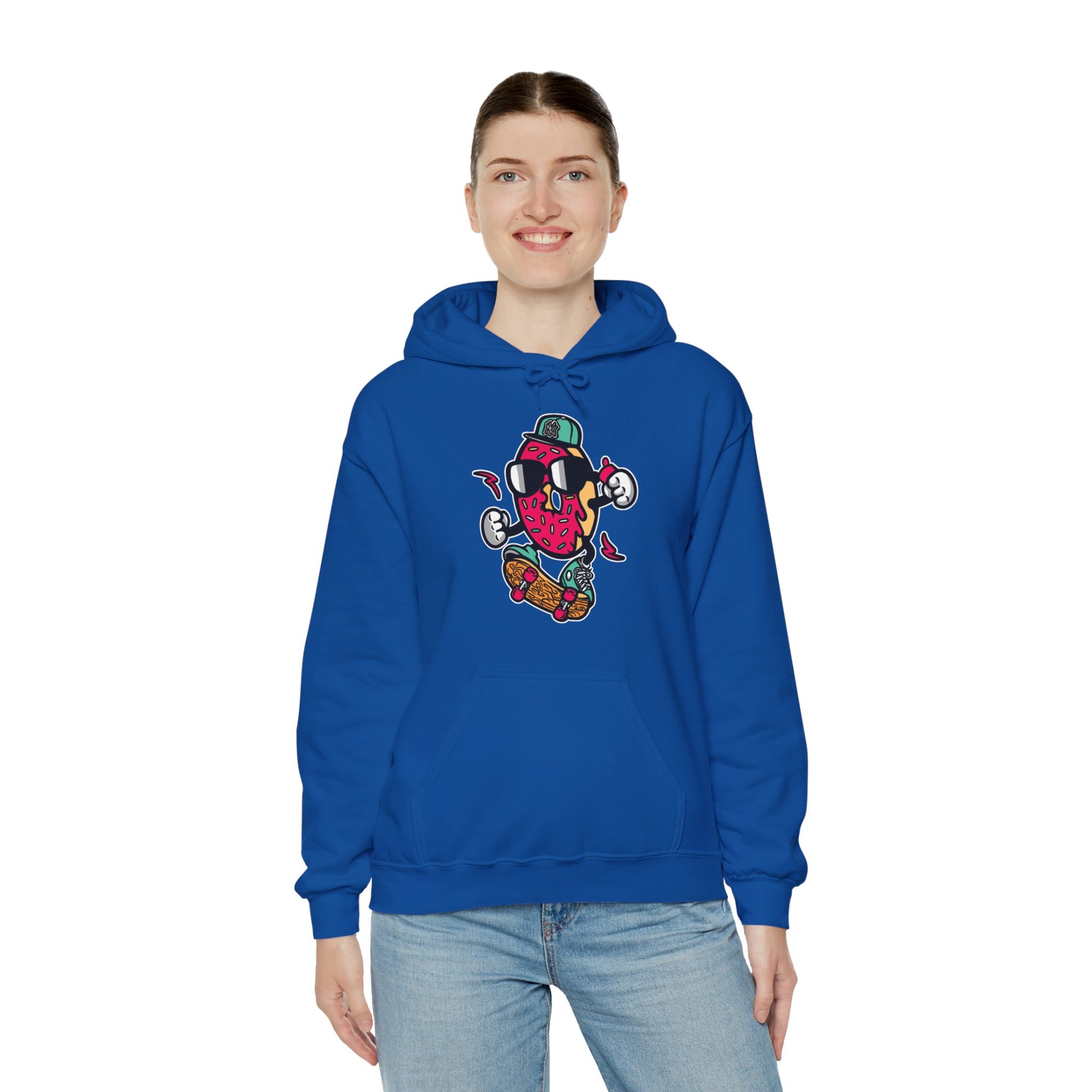 Skating Donut Hoodie Sweatshirt