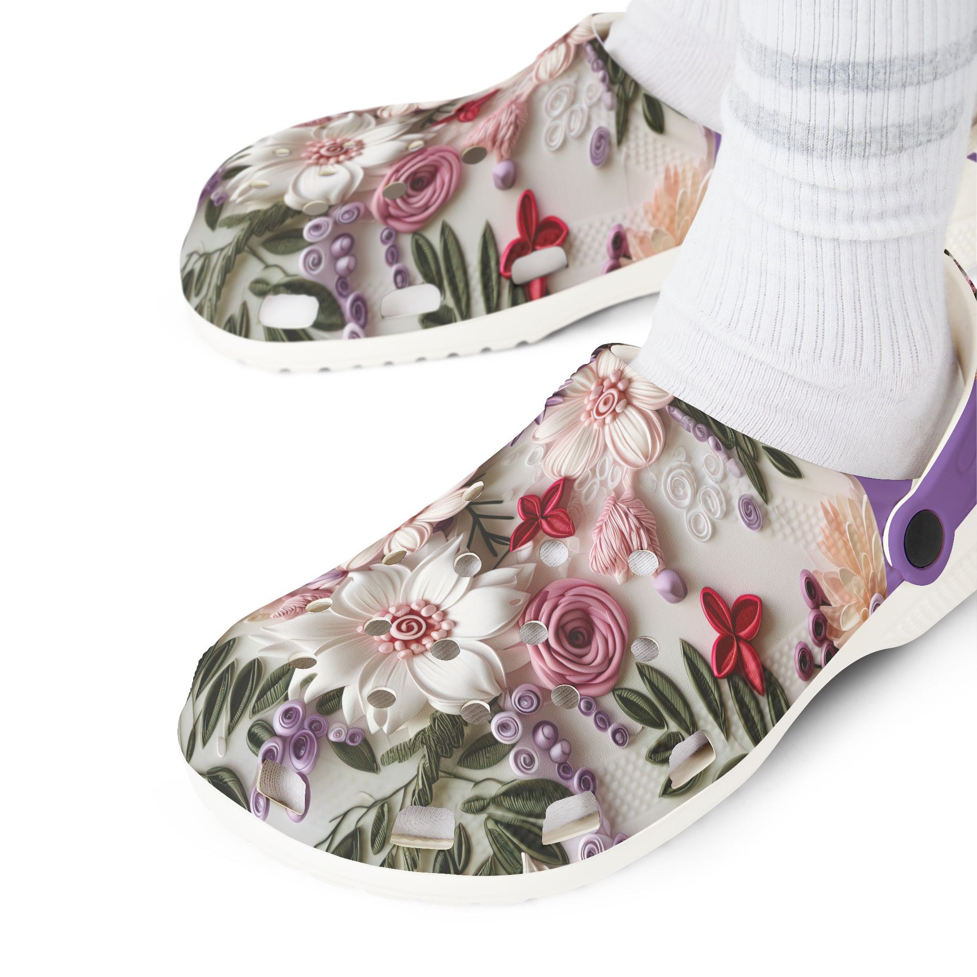 Women's Floral Clogs