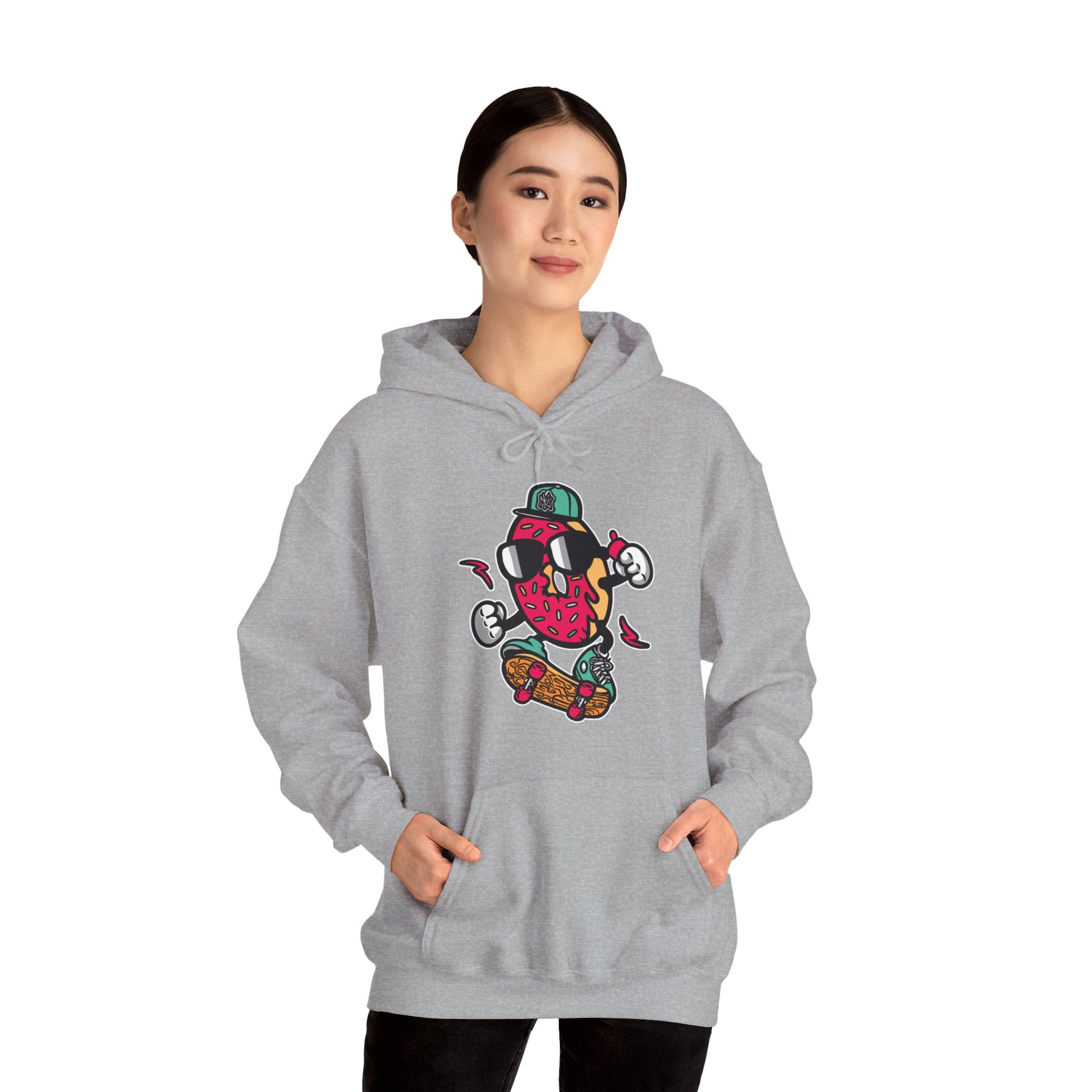 Skating Donut Hoodie Sweatshirt