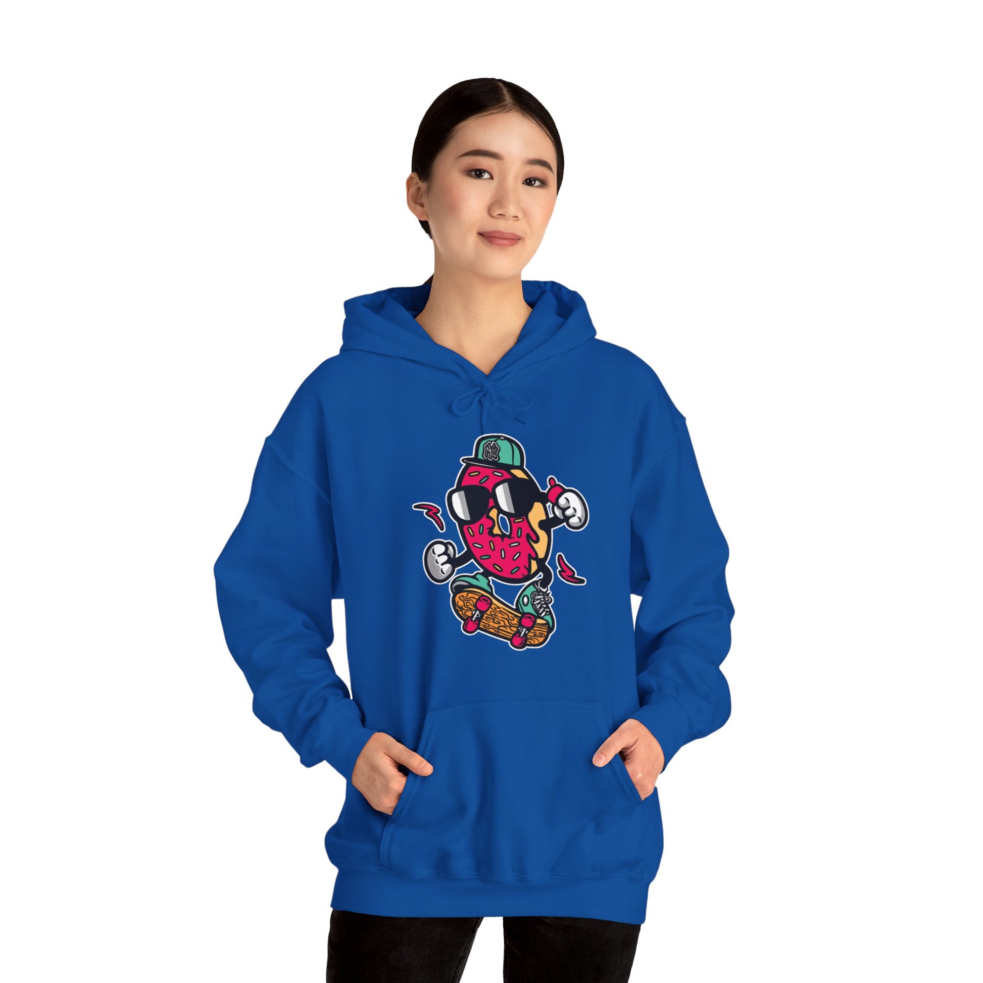 Skating Donut Hoodie Sweatshirt