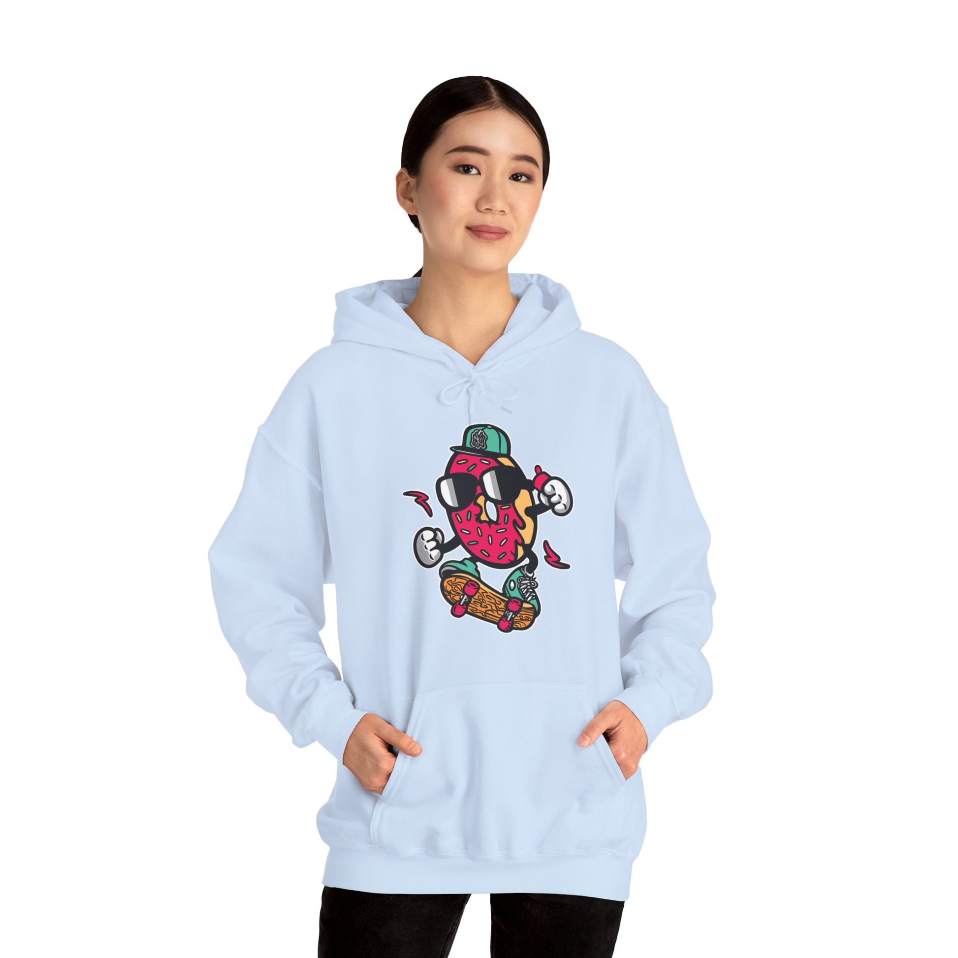 Skating Donut Hoodie Sweatshirt