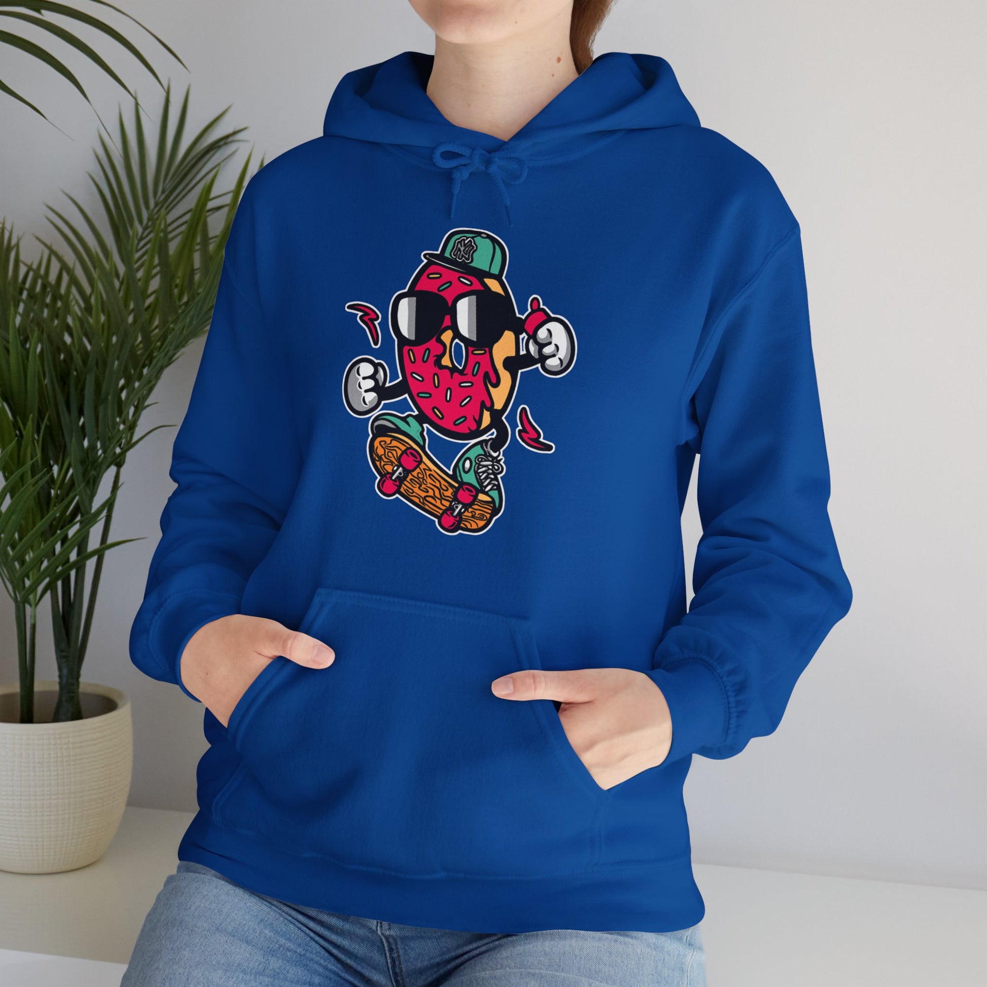 Skating Donut Hoodie Sweatshirt