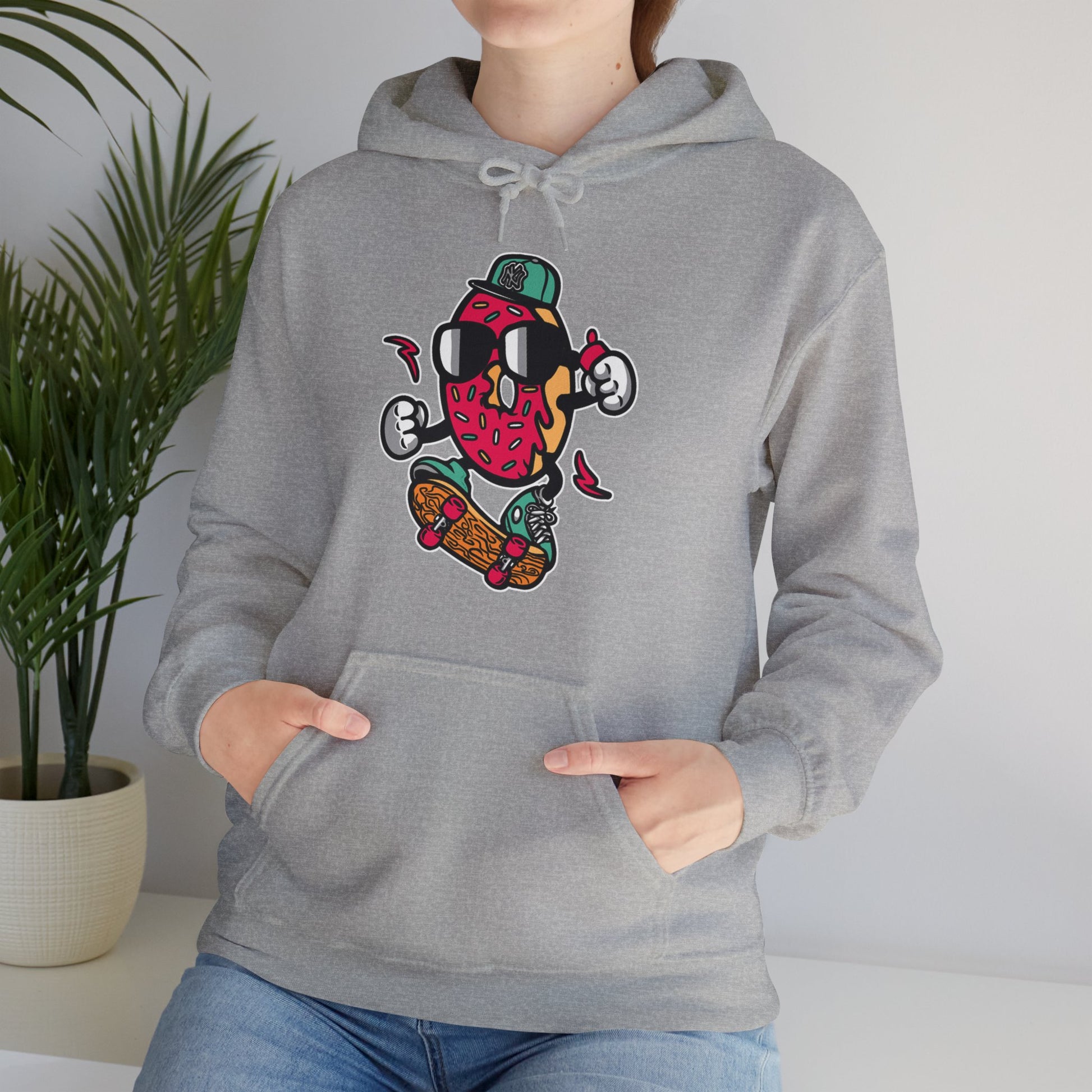 Skating Donut Hoodie Sweatshirt