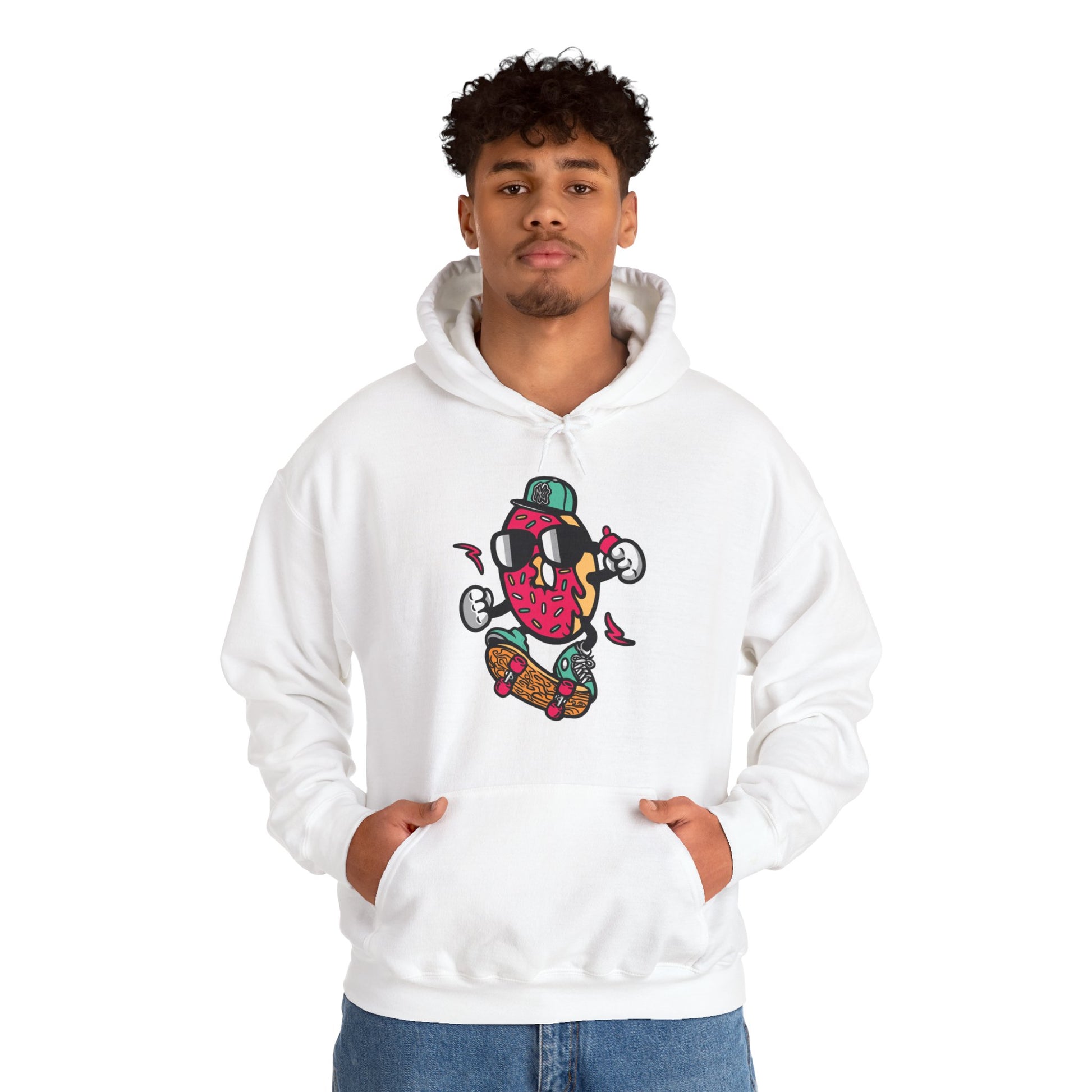 Skating Donut Hoodie Sweatshirt
