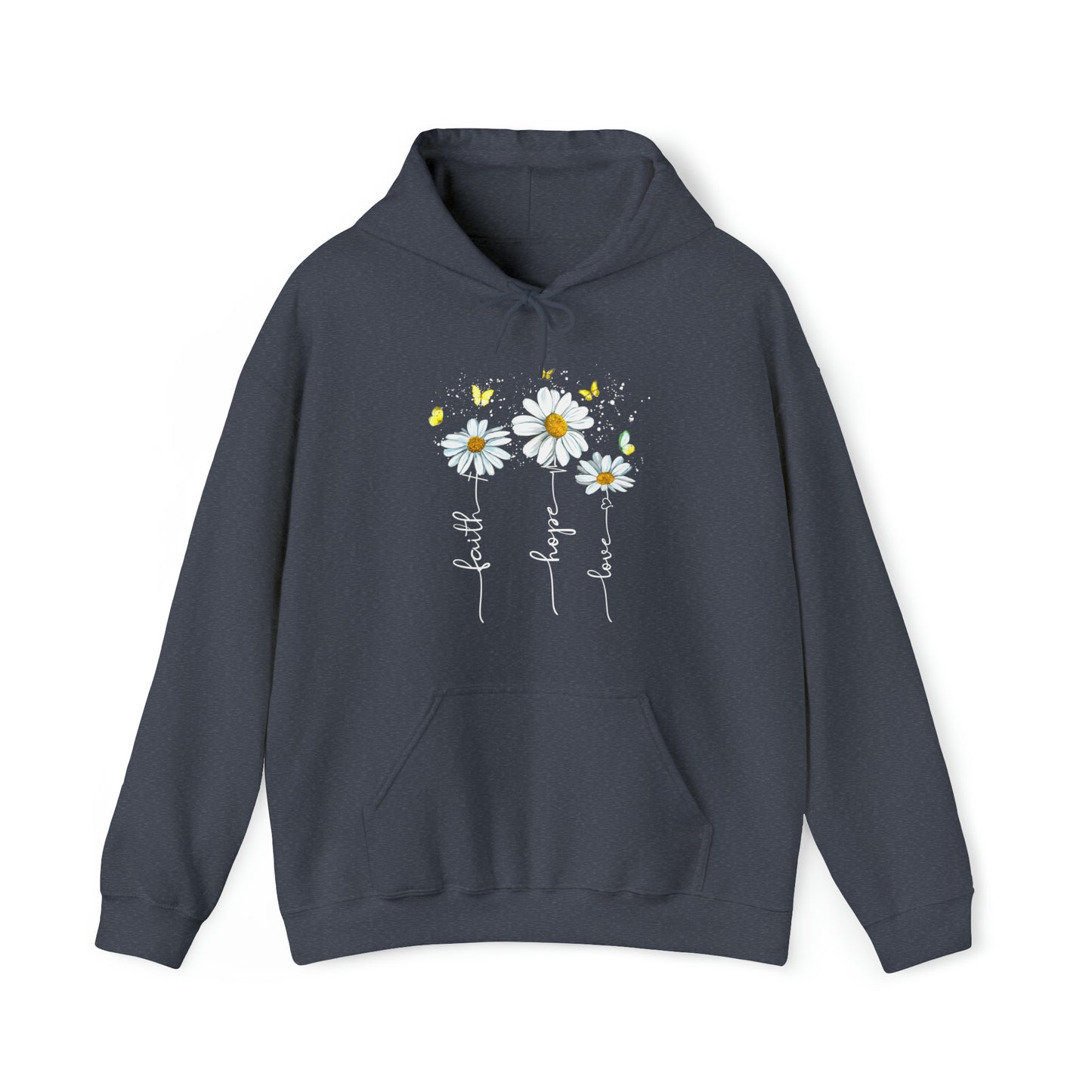 Faith Hope Love Hoodie Christian Hoodie Believer's Hoodie Unisex Heavy Hoodie