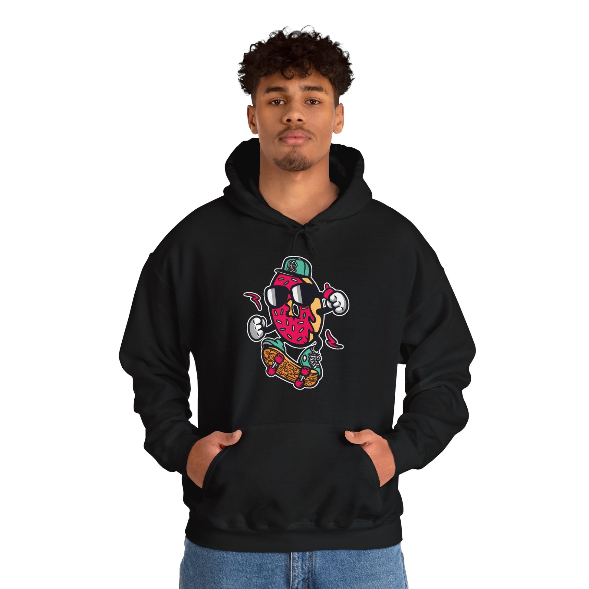 Skating Donut Hoodie Sweatshirt
