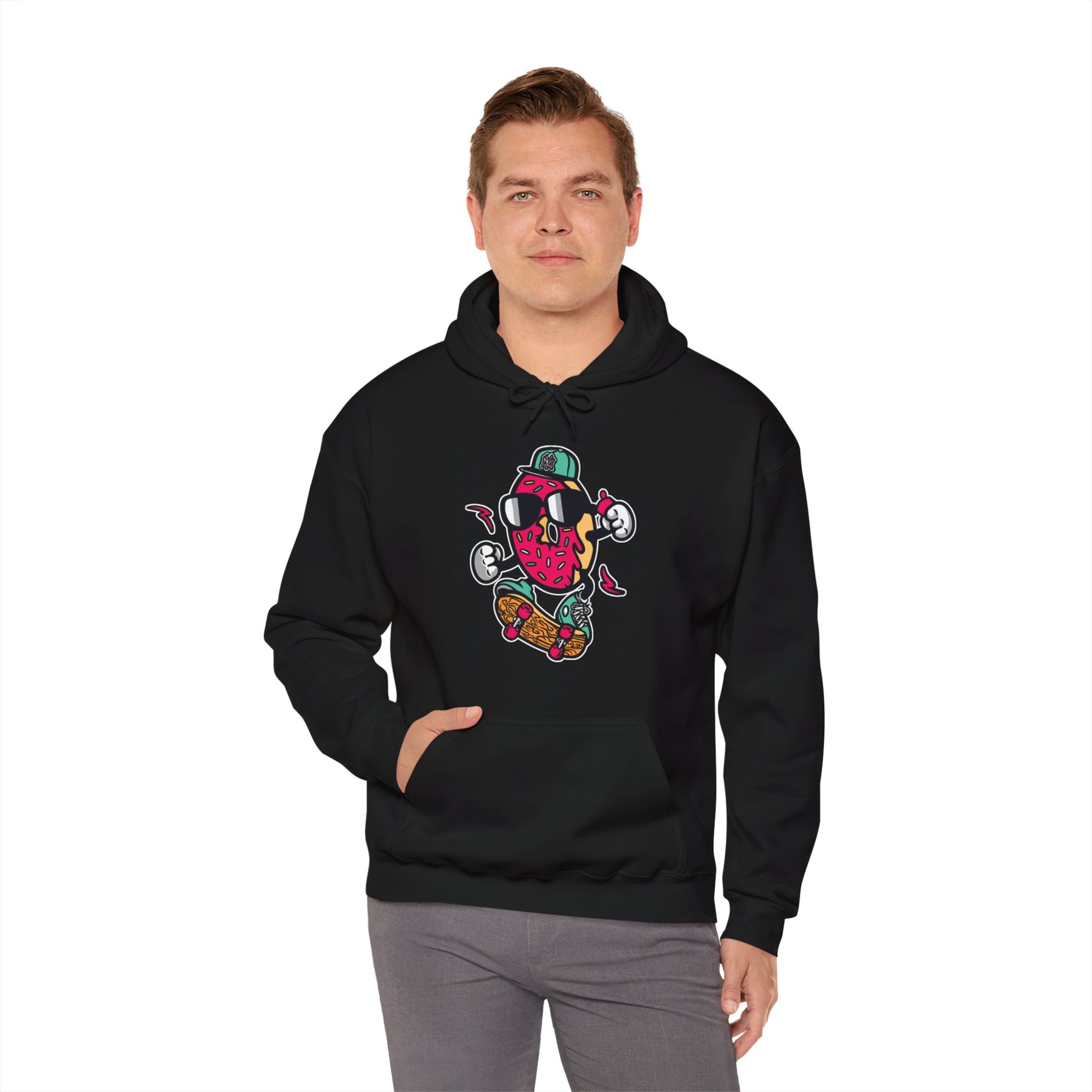 Skating Donut Hoodie Sweatshirt