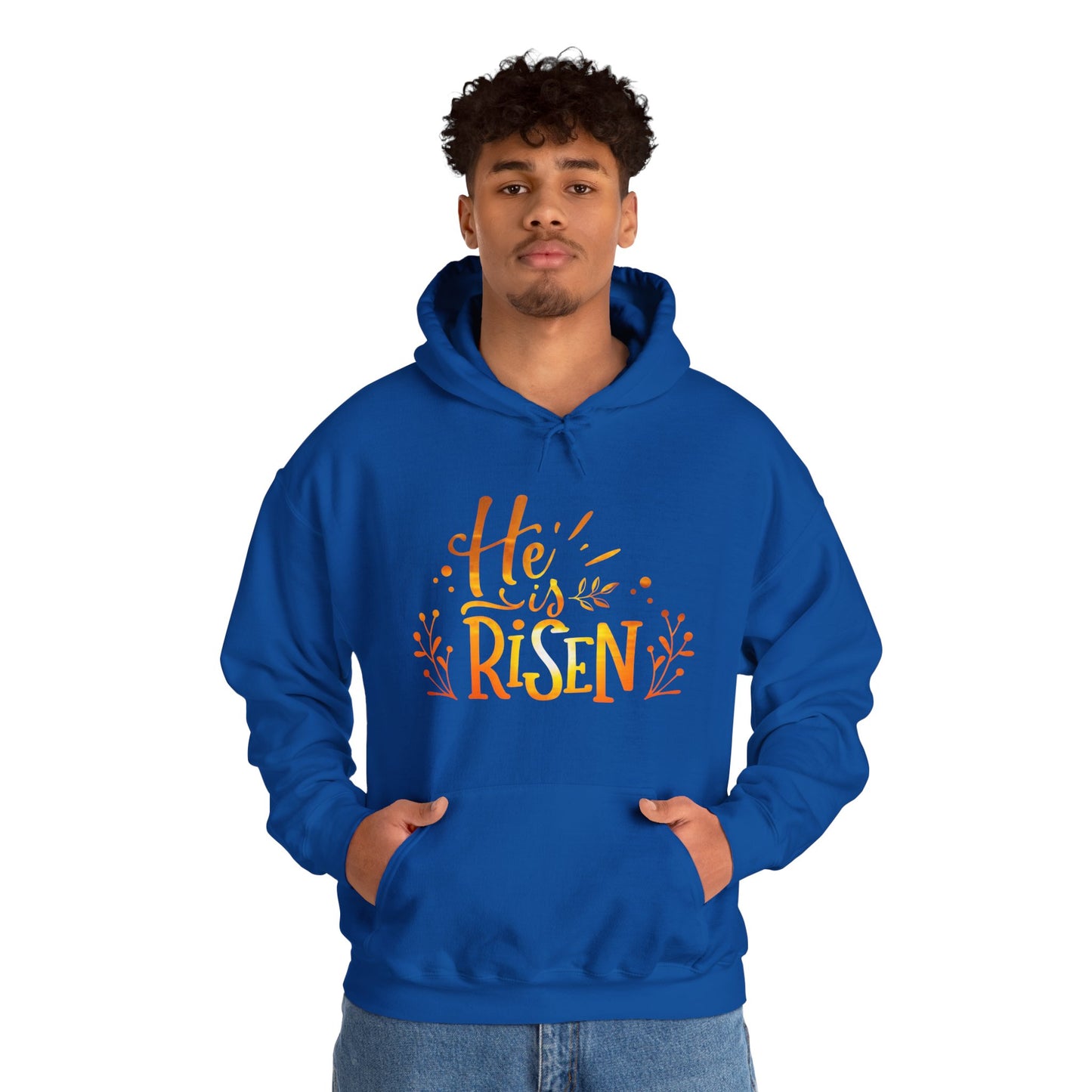 Christian Hooded Sweatshirt He Is Risen Jesus TShirt