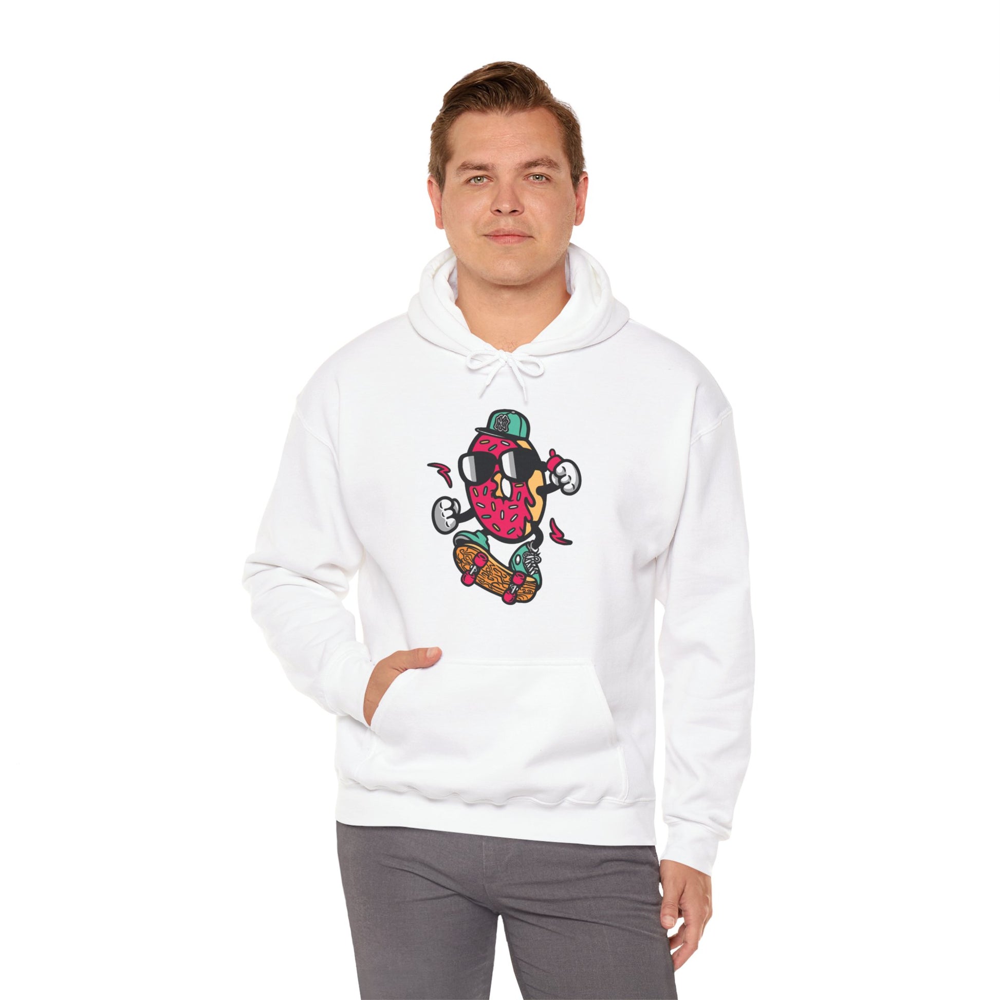 Skating Donut Hoodie Sweatshirt