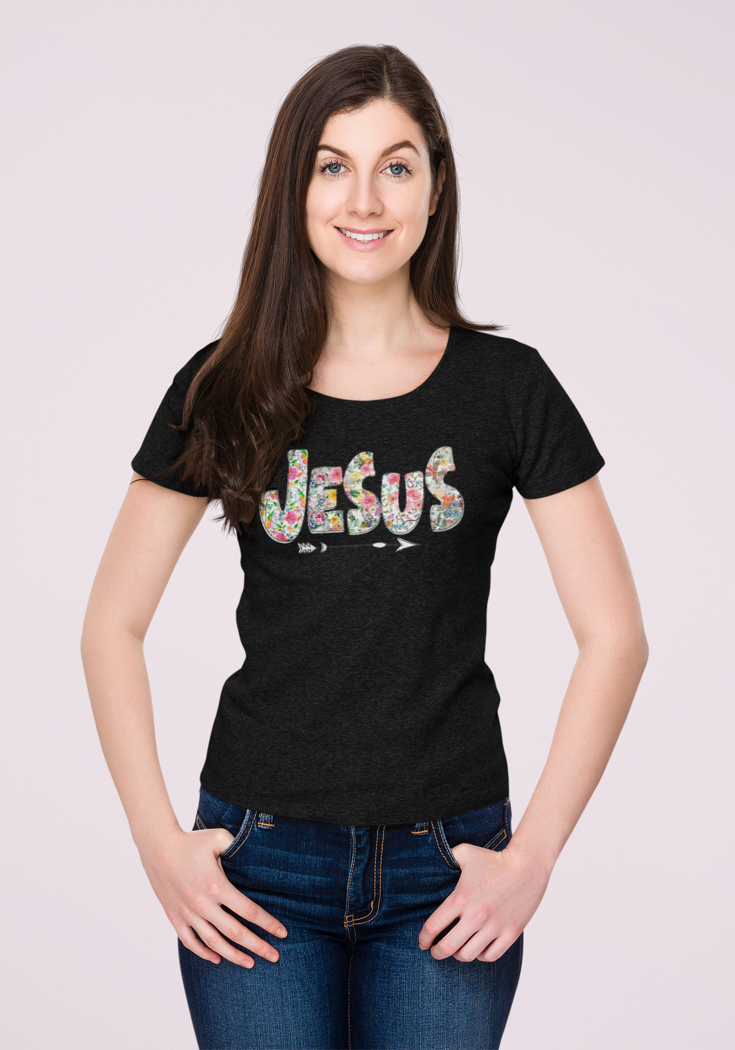 Women's T-Shirt JESUS Christian Religious Graphic Tee