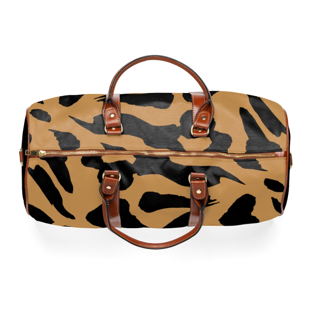 Animal Print Weekend Bag Top View