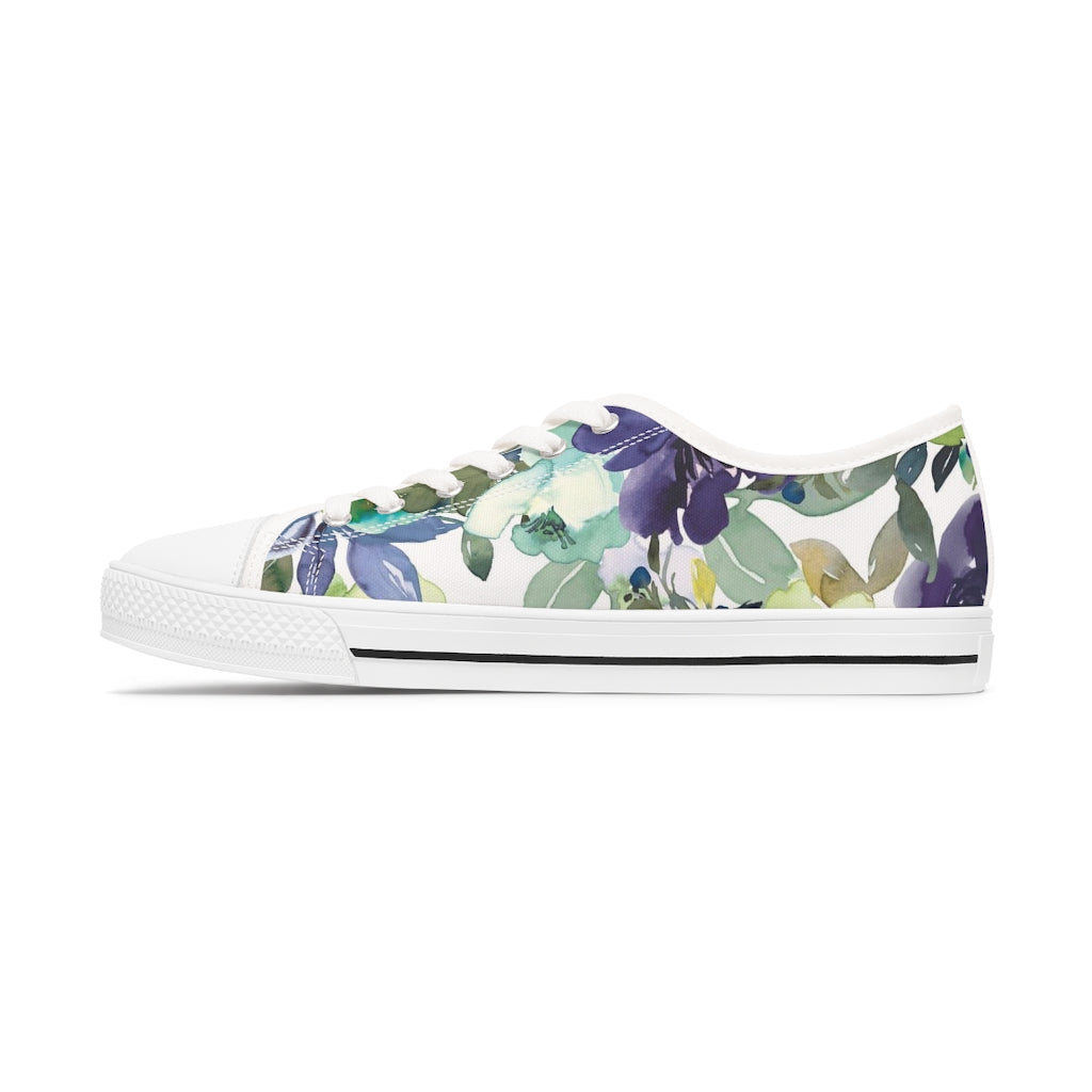 Women's Low Top Floral Sneakers