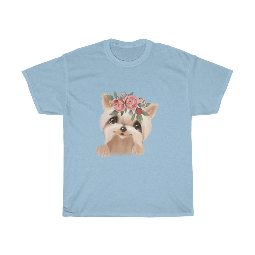 Women's Yorkie Lover's Tee Little Blonde Yorkie Tee