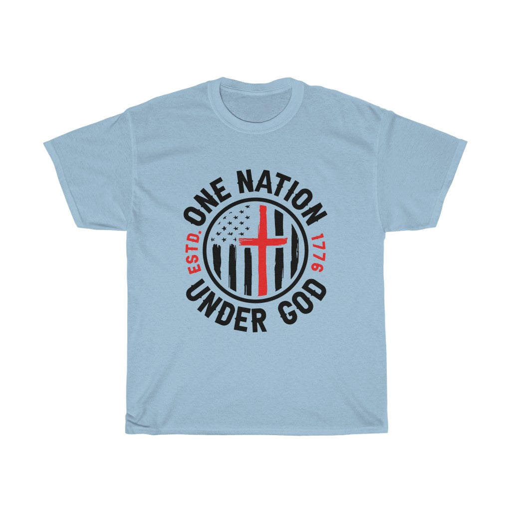 Men's Tee Patriotic One Nation Under God Tee