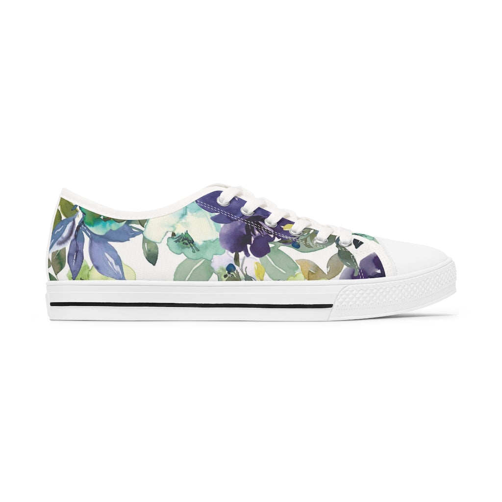 Women's Low Top Floral Sneakers