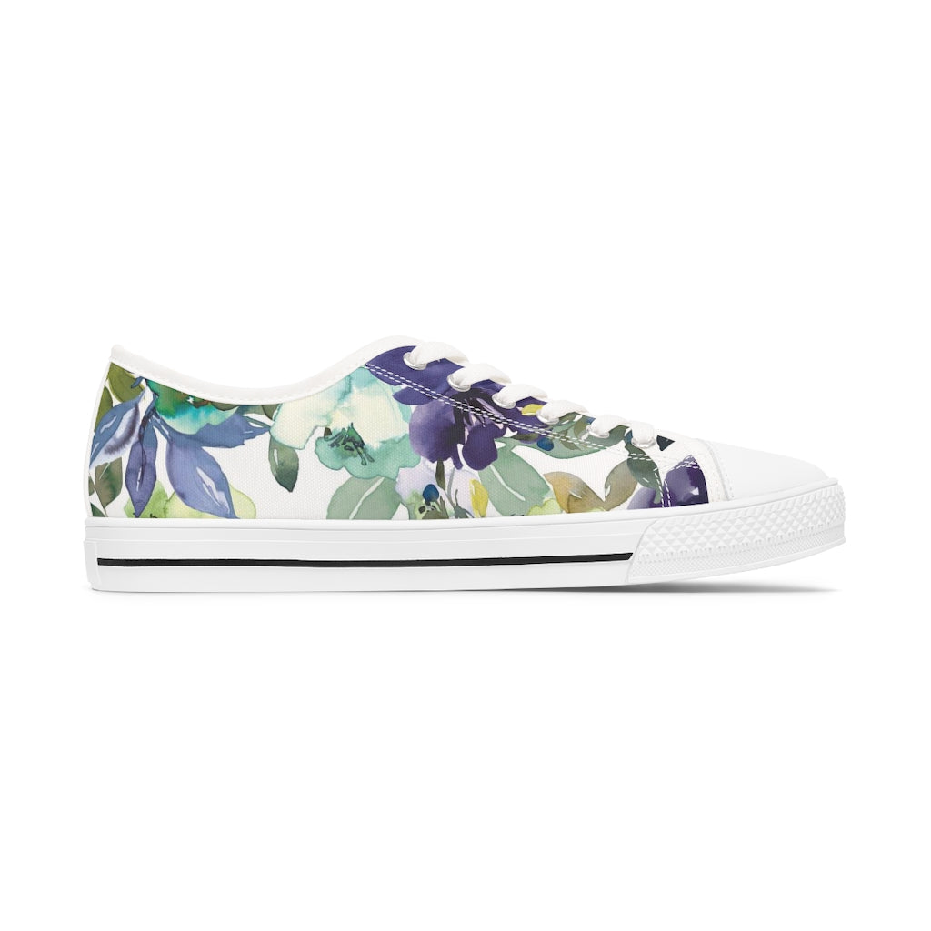 Women's Low Top Floral Sneakers