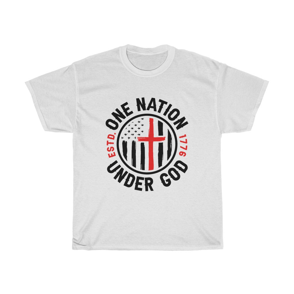 Men's Tee Patriotic One Nation Under God Tee