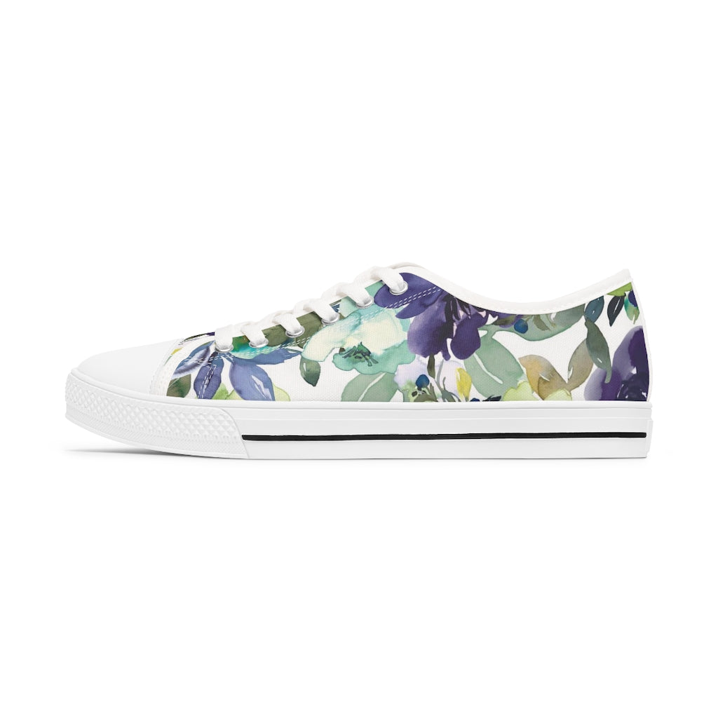 Women's Low Top Floral Sneakers