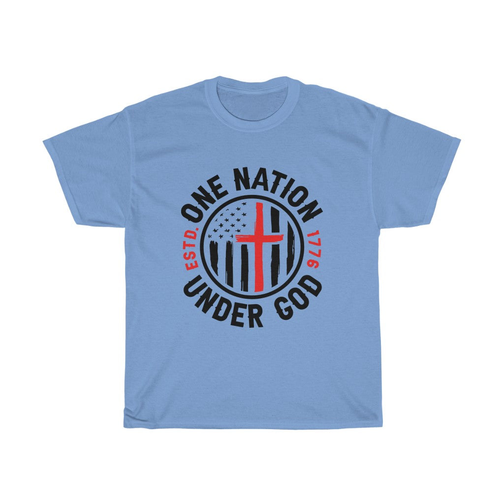 Men's Tee Patriotic One Nation Under God Tee