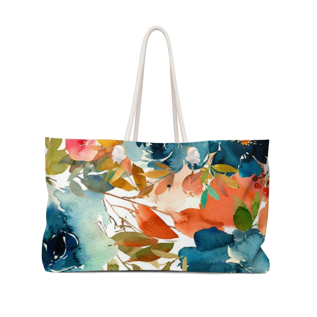 Overnight Bag Summer Flowers Shopping Beach Bag