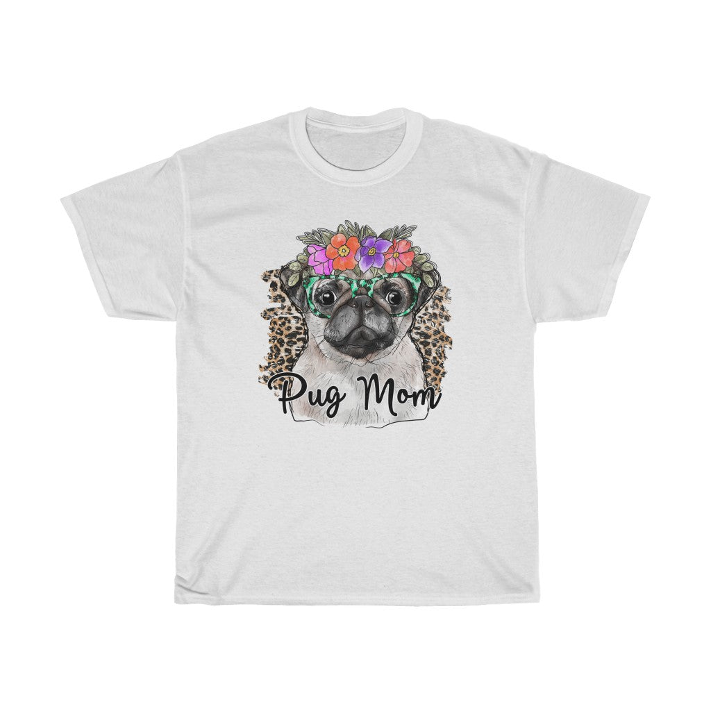 Women's Tee Cute Pug Mom Tee