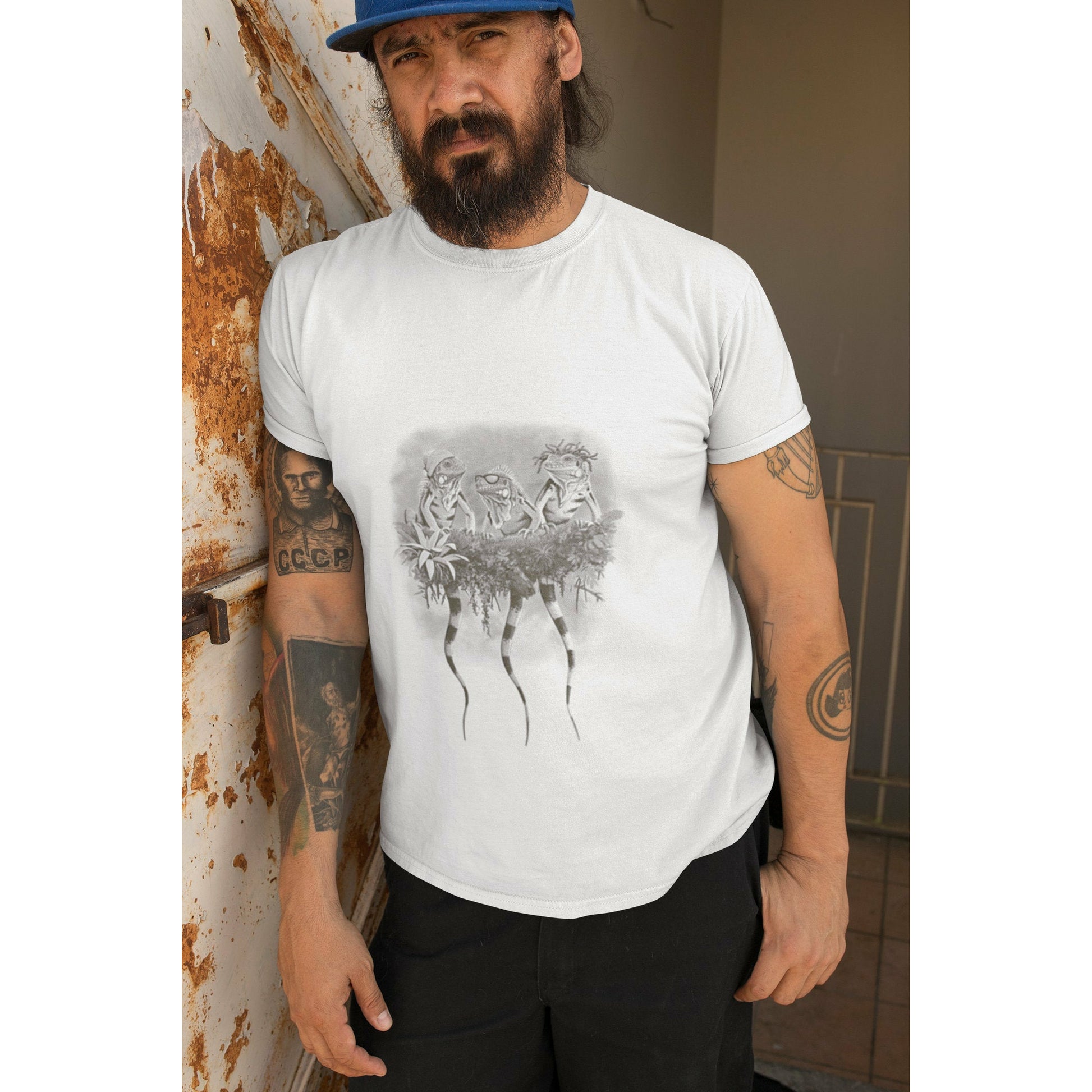 Men's Solar Activated Tee Iguana Shirt