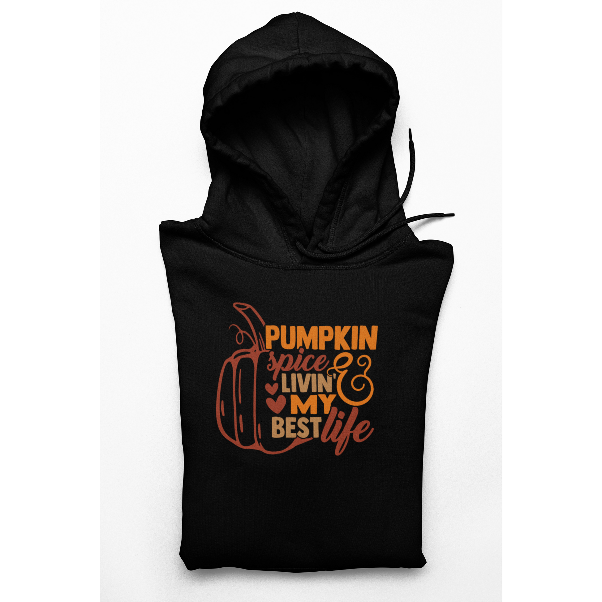 Women's Hoodie Fall Pumpkin Spice Living My Best Life Hoodie