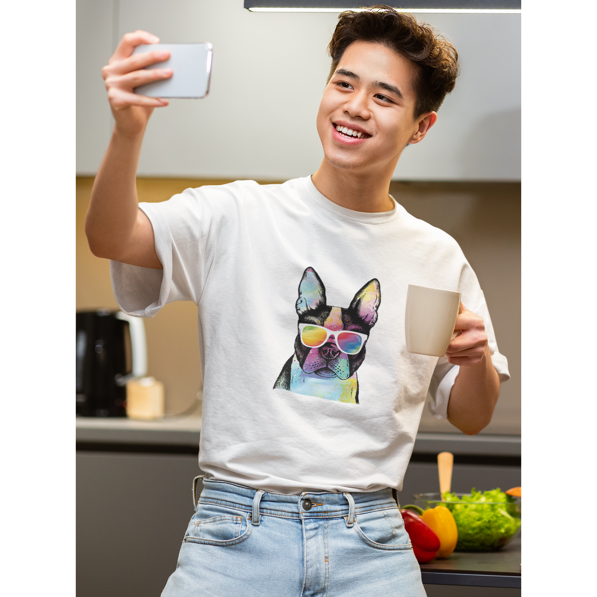 Men's Tee Solar Activated Tee Sun Activated French Bulldog Tee